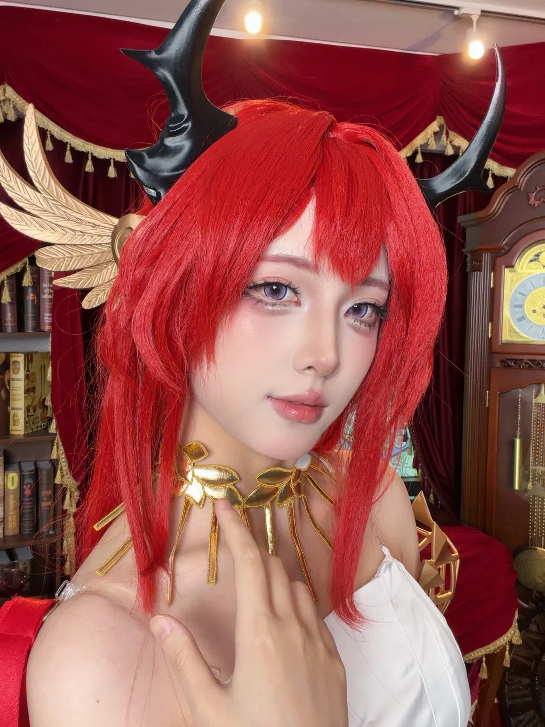 cosplay, 明日方舟, 史尔特尔cos, 音律联觉, 红发自拍 - 第6张