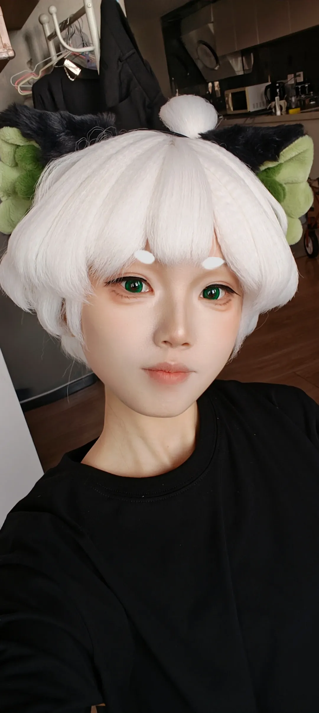 cosplay妆容, 罗小黑战记2, 罗小黑cos, 白毛兽耳, 团片花絮