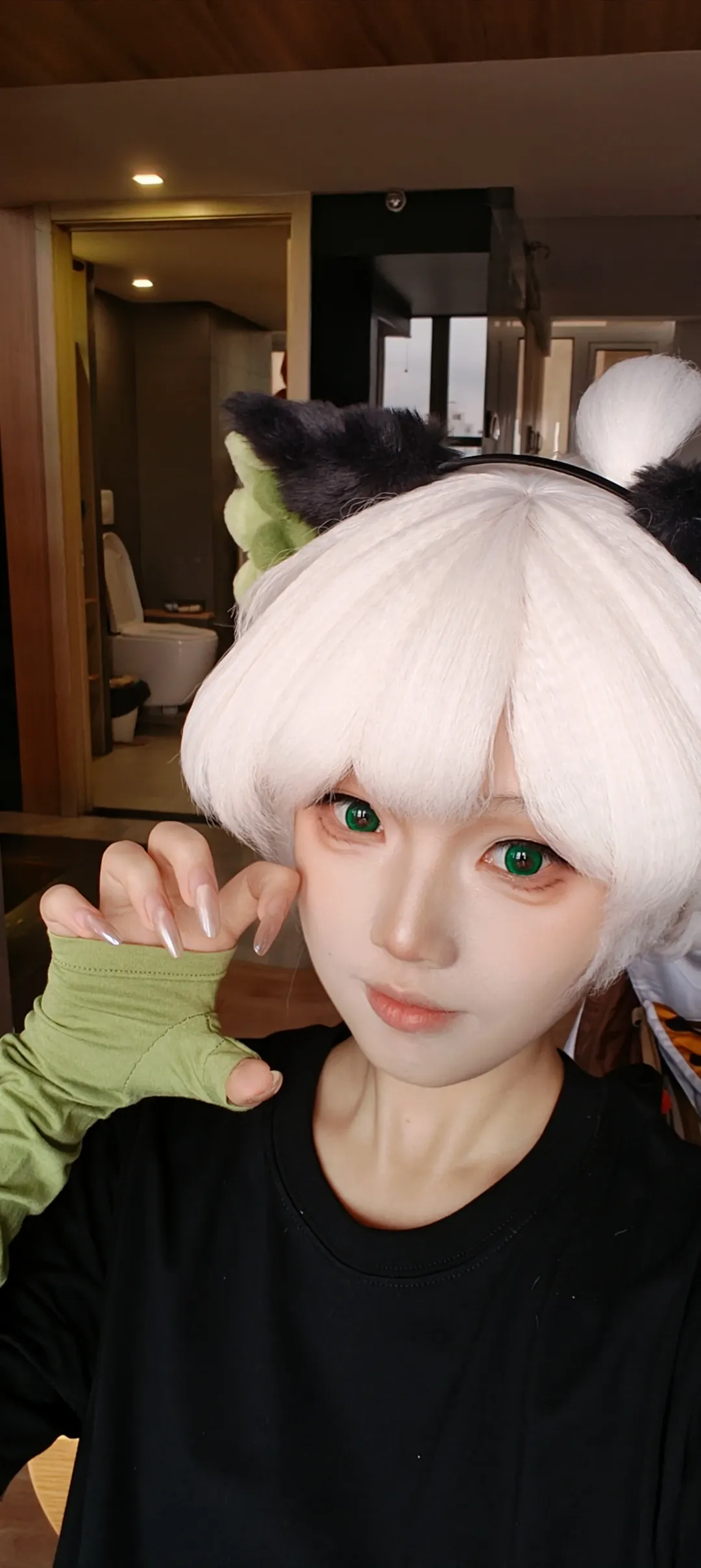 cosplay妆容, 罗小黑战记2, 罗小黑cos, 白毛兽耳, 团片花絮 - 第2张