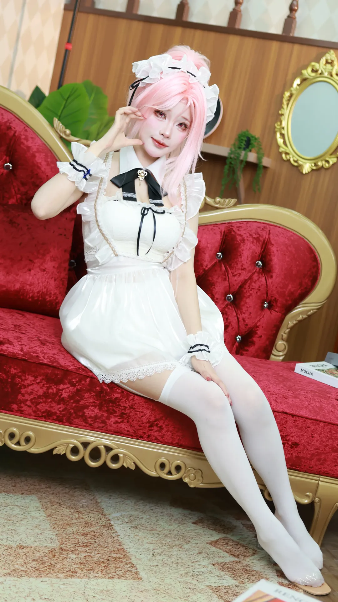 碧蓝航线, cosplay服装, 白色长袜cos, 列克星敦IIcos, 冬日快闪