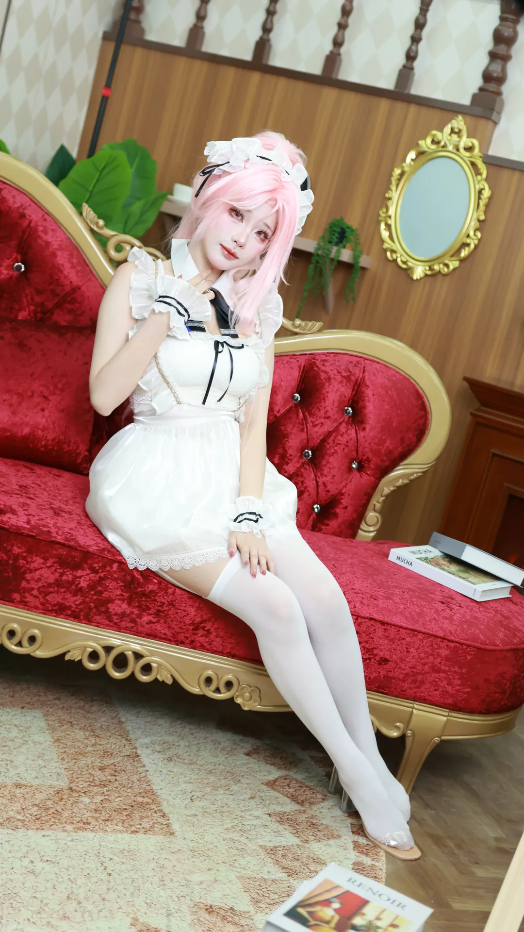 碧蓝航线, cosplay服装, 白色长袜cos, 列克星敦IIcos, 冬日快闪 - 第3张