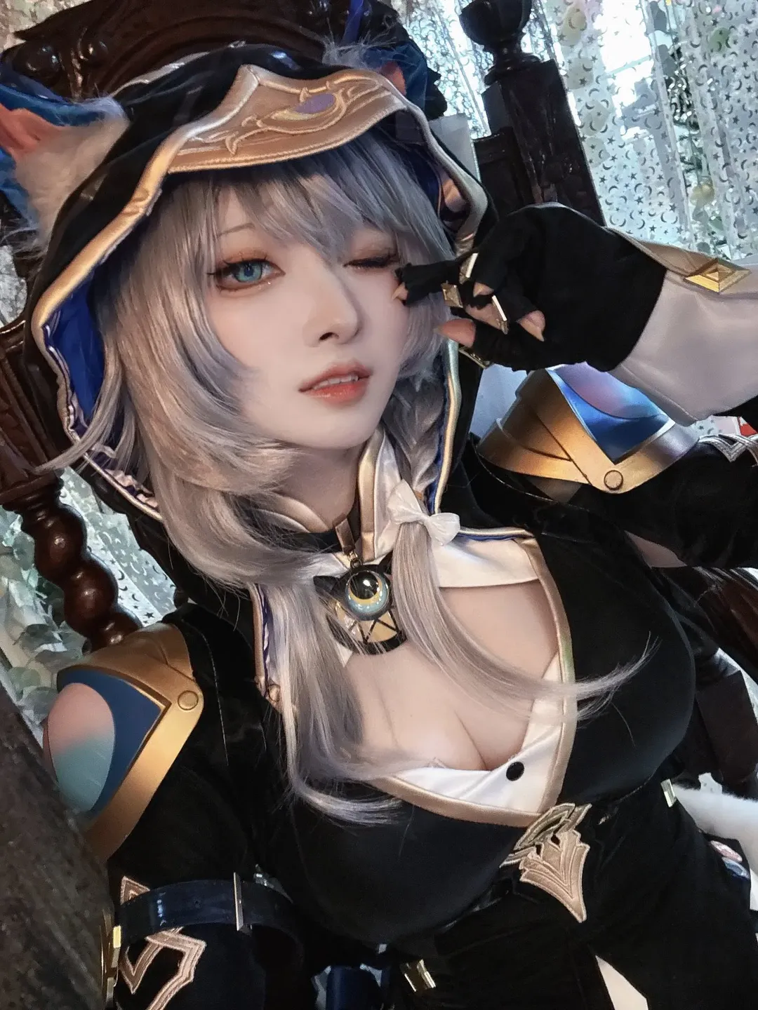 赛飞儿cos, 崩坏星穹铁道, cosplay日常, 兽耳少女, 银发cos