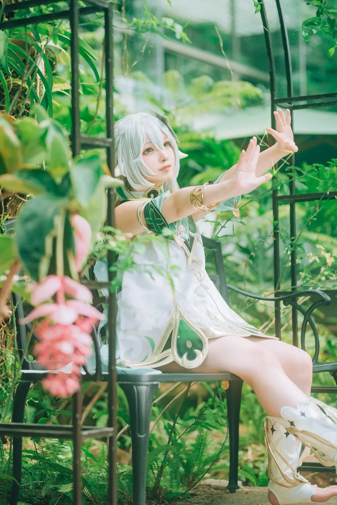 崩壞星穹鐵道, 納西妲cos, cosplay攝影, 植物系妝造, 清新外景