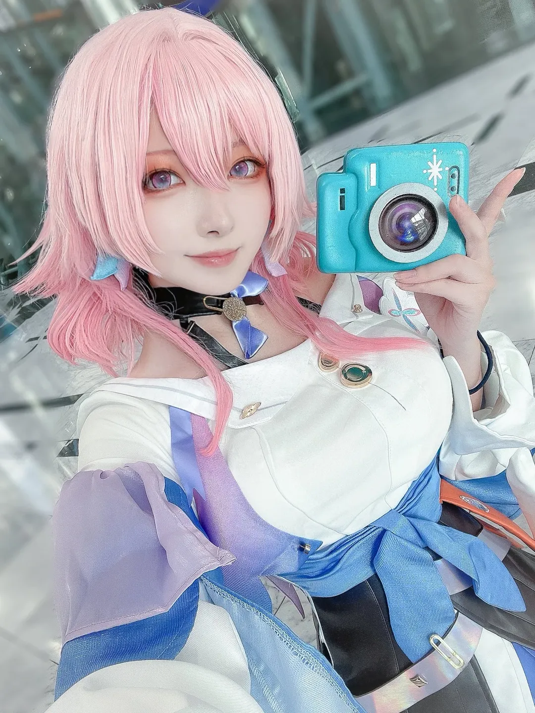 崩坏星穹铁道, 三月七cos, 二次元cosplay, 粉色短发, Coser日常