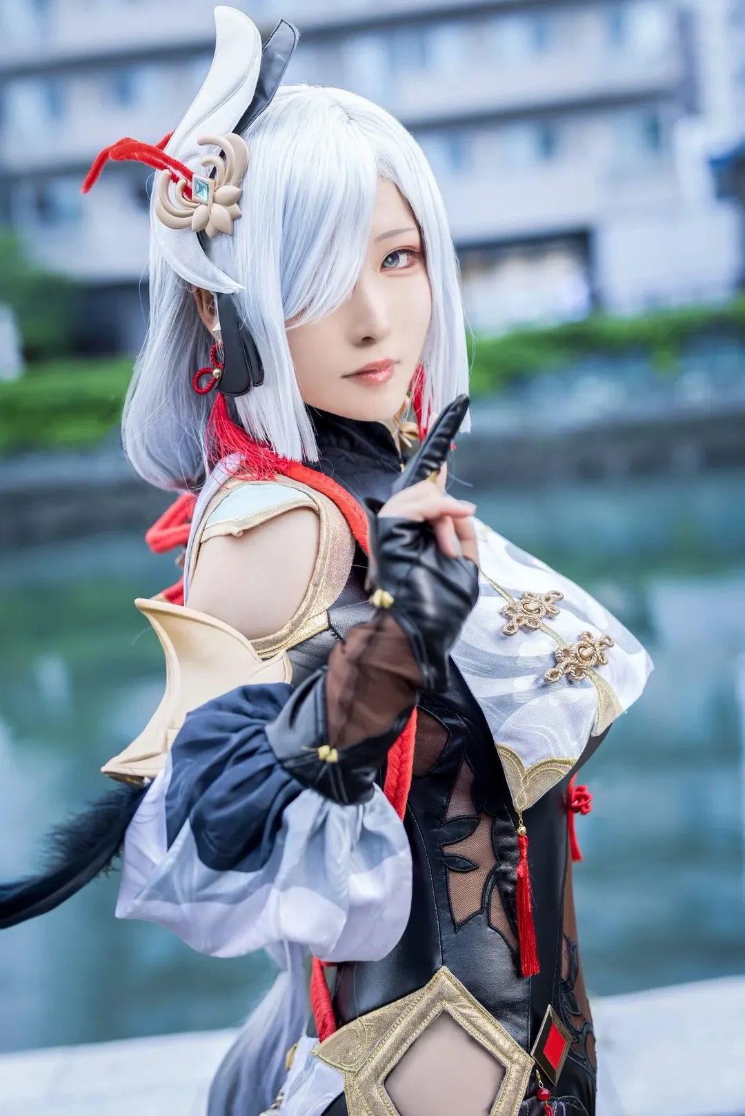 原神, アウトドア撮影, 申鶴 コスプレ, コスプレ日常, 中国風コーデ - 2枚目