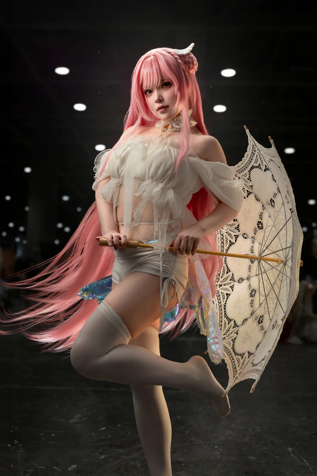 二次元コスプレ, 白ストッキング, 勝利の女神：NIKKE, アニメイベント会場, ドロシーコスプレ - 4枚目