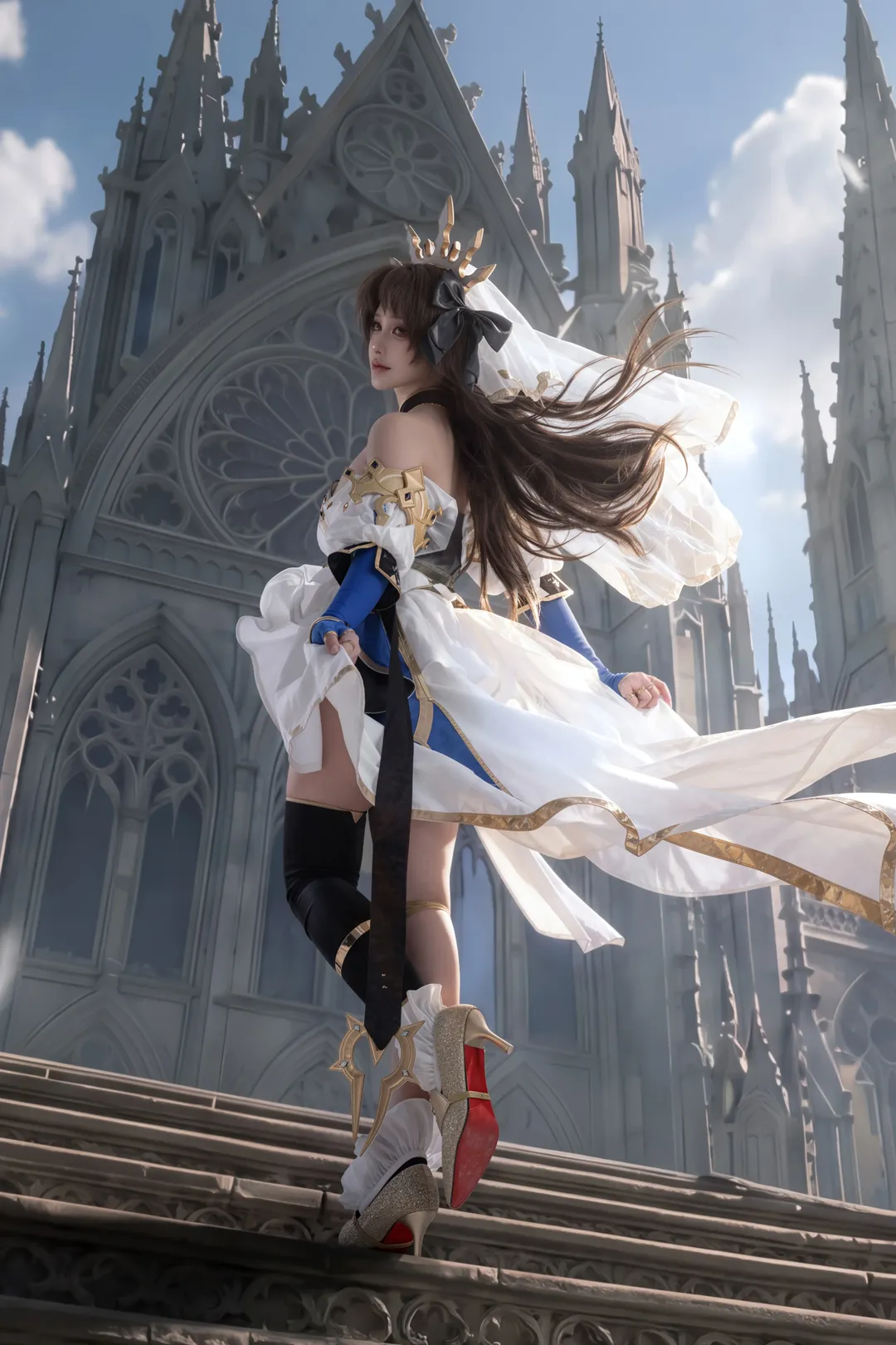 Fate/Grand Order, イシュタルコスプレ, アニメコスプレ, イシュタル（アーチャー）コスプレ, 黒ニーハイコスプレ - 1枚目