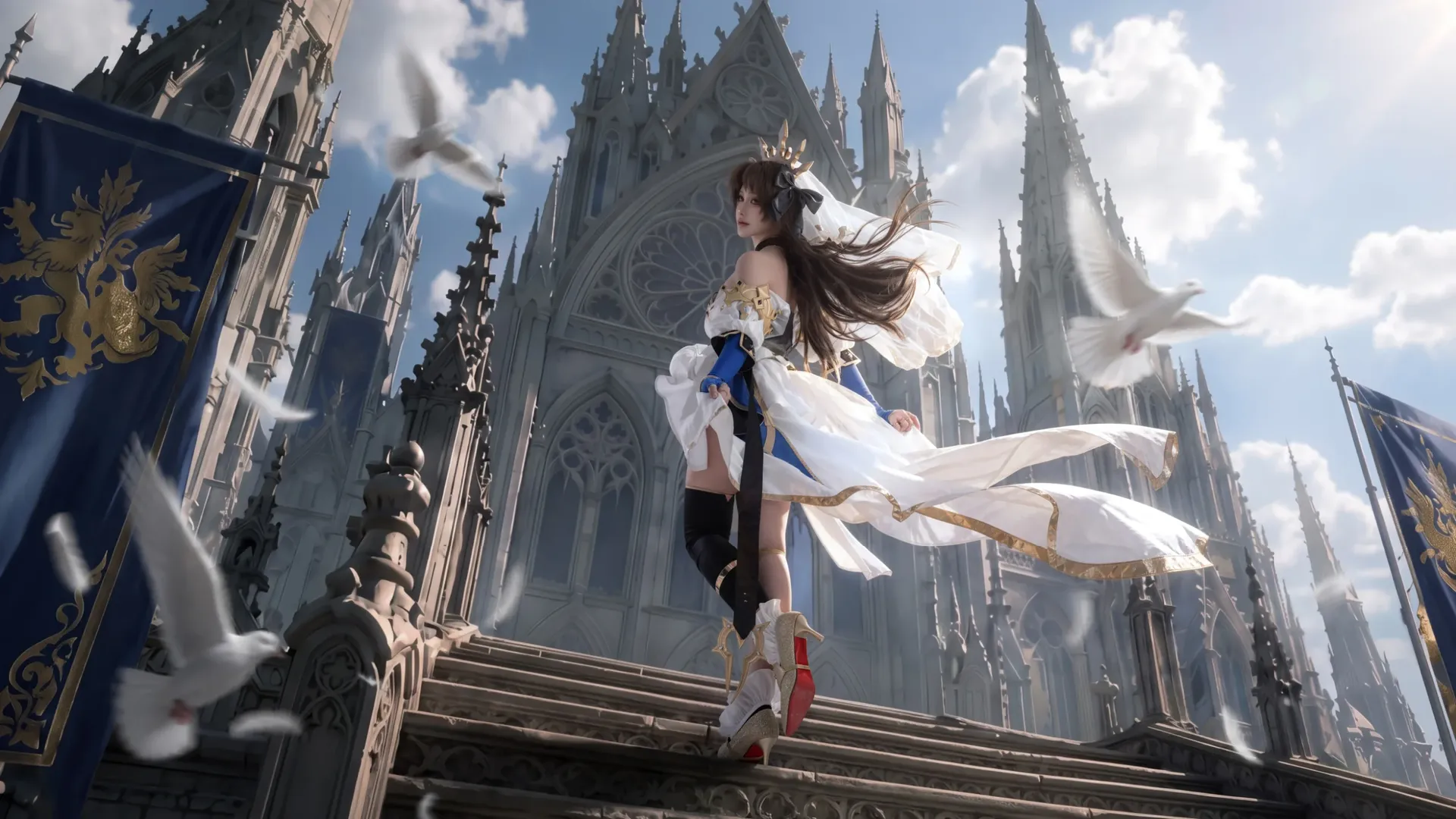Fate/Grand Order, イシュタルコスプレ, アニメコスプレ, イシュタル（アーチャー）コスプレ, 黒ニーハイコスプレ - 2枚目