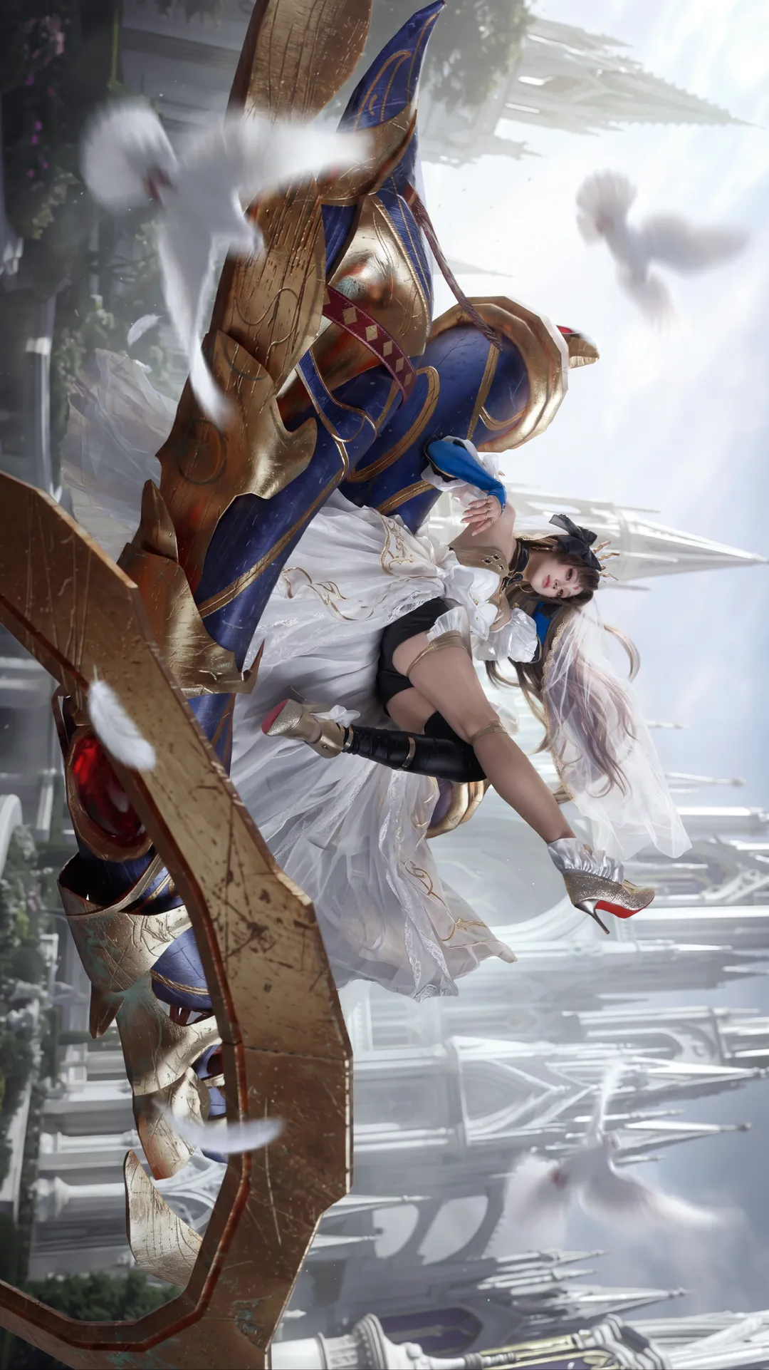 コスプレ, Fate/Grand Order, アニメキャラクター, イシュタルコスプレ, 黒ストッキング