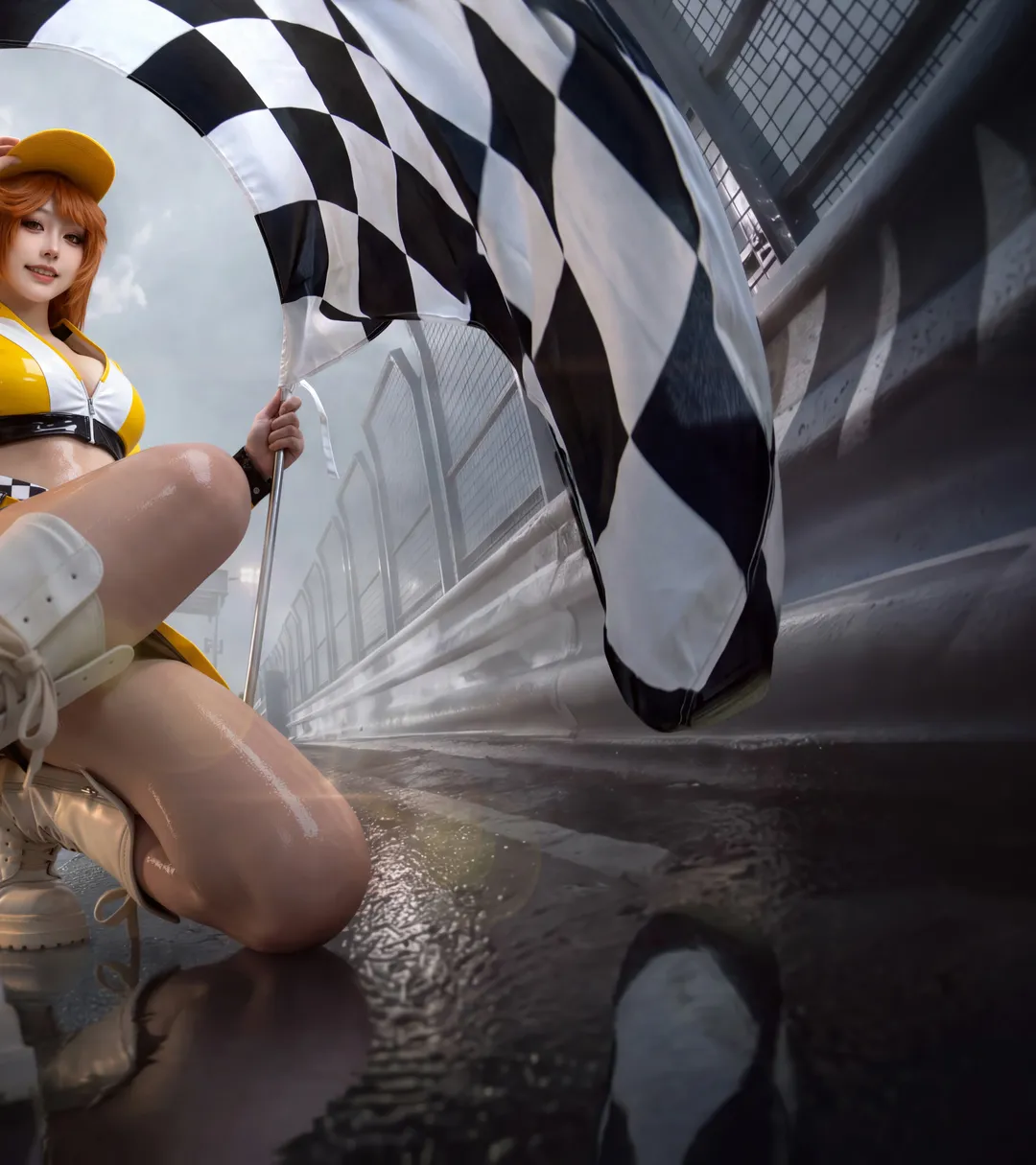 eスポーツコスプレ, レースクイーン, 小橘子コスプレ, QQスピード, サーキット撮影 - 2枚目
