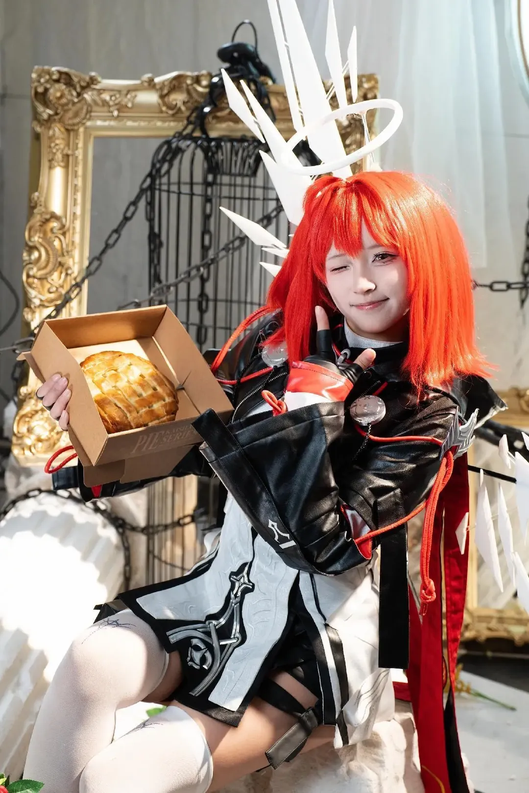 二次元cosplay, 明日方舟, 新约能天使cos, 游戏cosplay, 白丝cos - 第6张