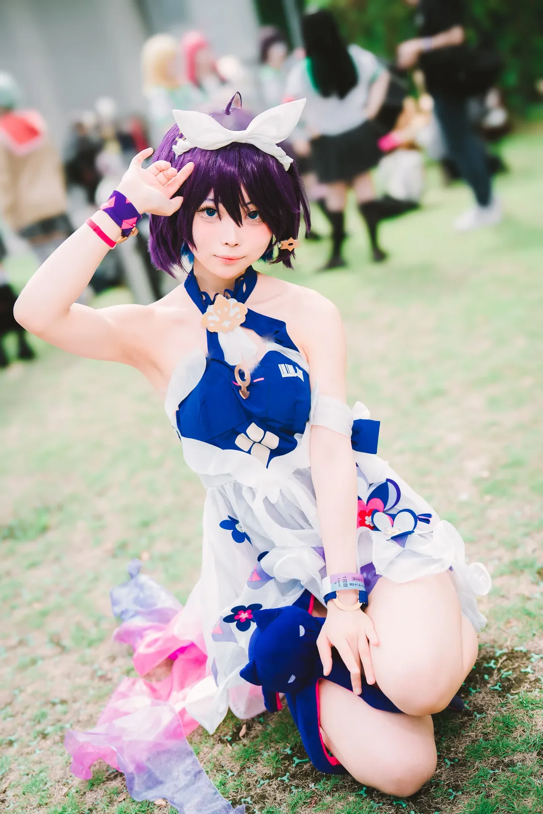 cosplay, 漫展, 崩坏三, 白丝, 希儿·芙乐艾cos - 第1张