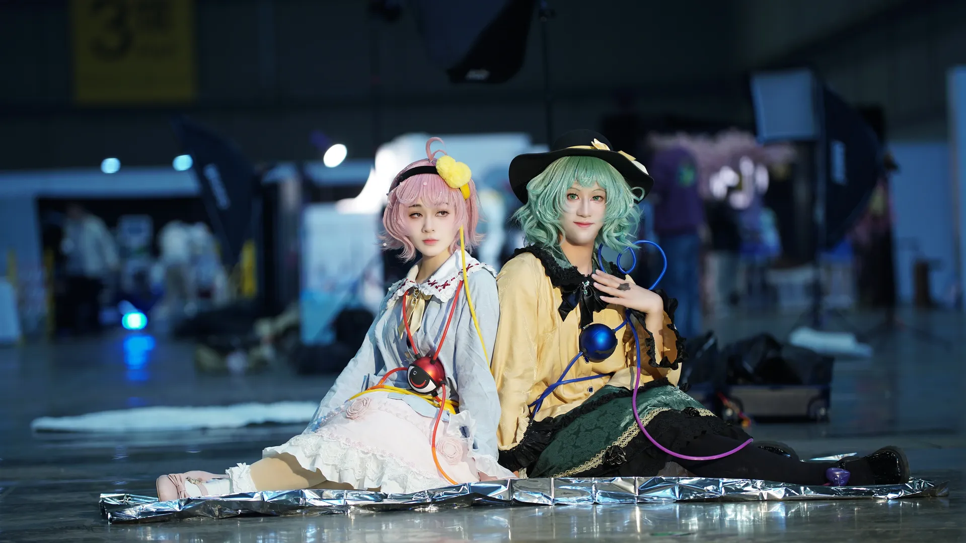 東方project, 漫展場照, 古明地覺cos, 古明地戀cos, 黑絲