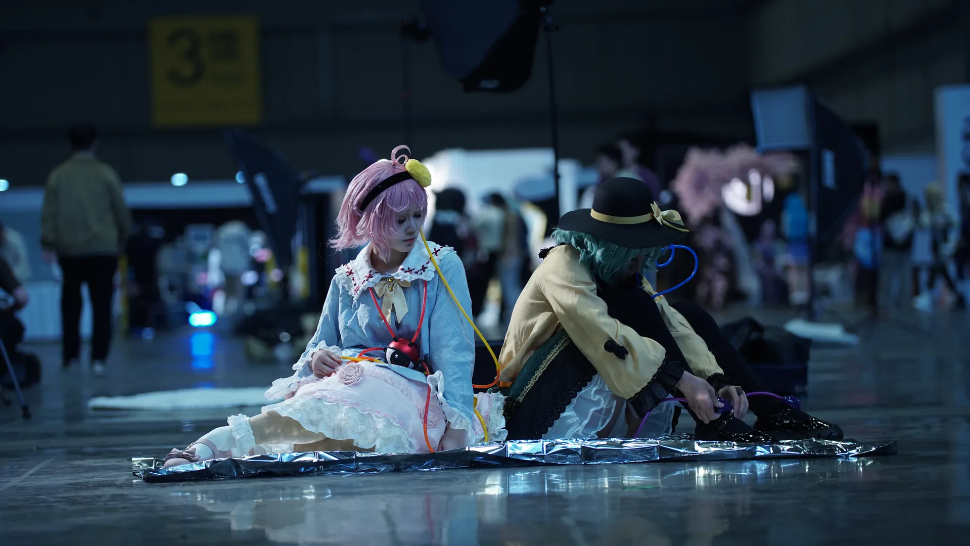 東方Project, イベント写真, 古明地さとり コスプレ, 古明地こいし コスプレ, 黒ストッキング - 2枚目