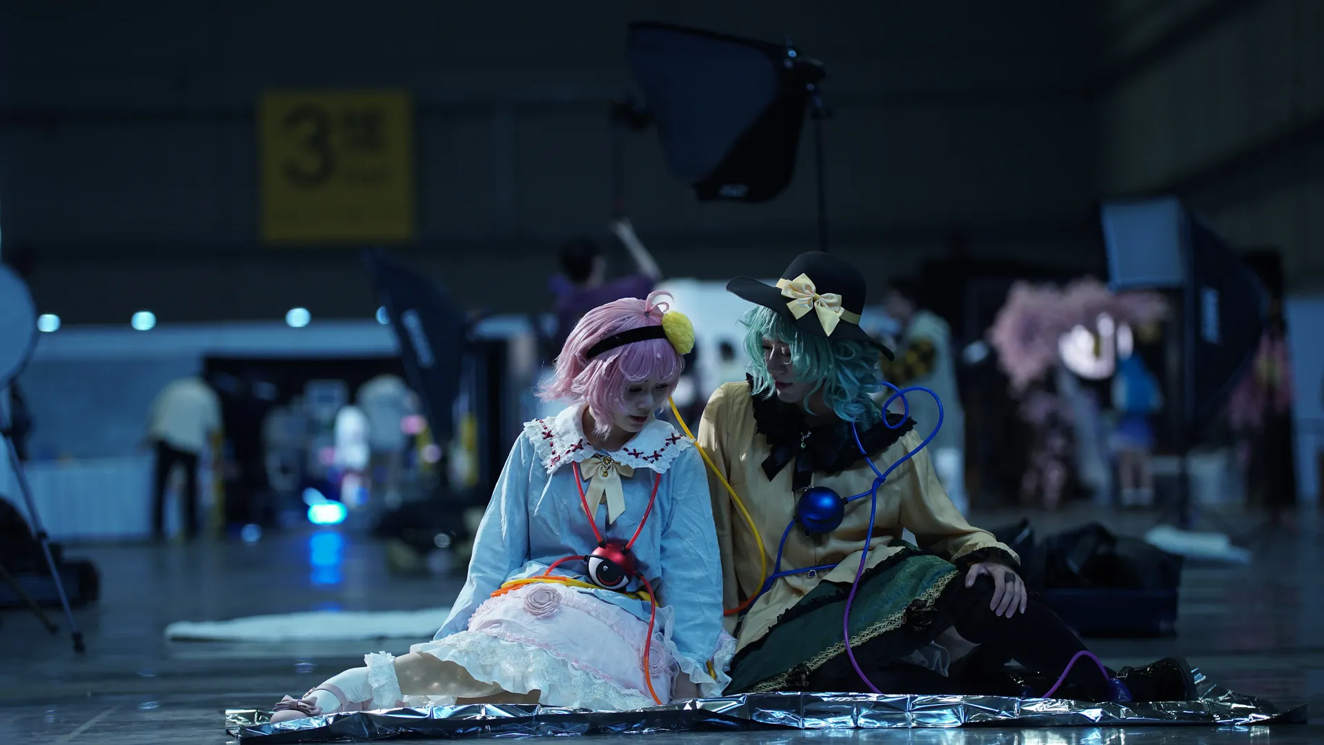 東方Project, イベント写真, 古明地さとり コスプレ, 古明地こいし コスプレ, 黒ストッキング - 3枚目