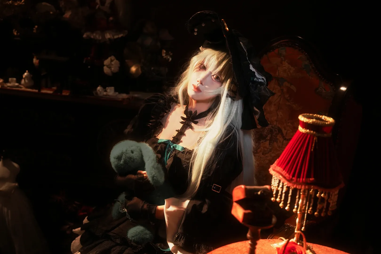 明日方舟, 若叶睦cos, 哥特风cosplay, 黑丝穿搭, 母鸡卡 - 第3张