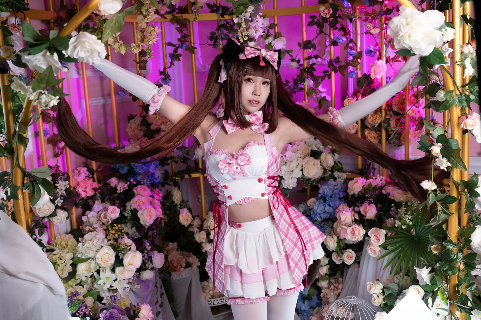 cosplay攝影, 白絲cos, 巧克力cos, 貓娘樂園, 貓耳娘 - 第2張