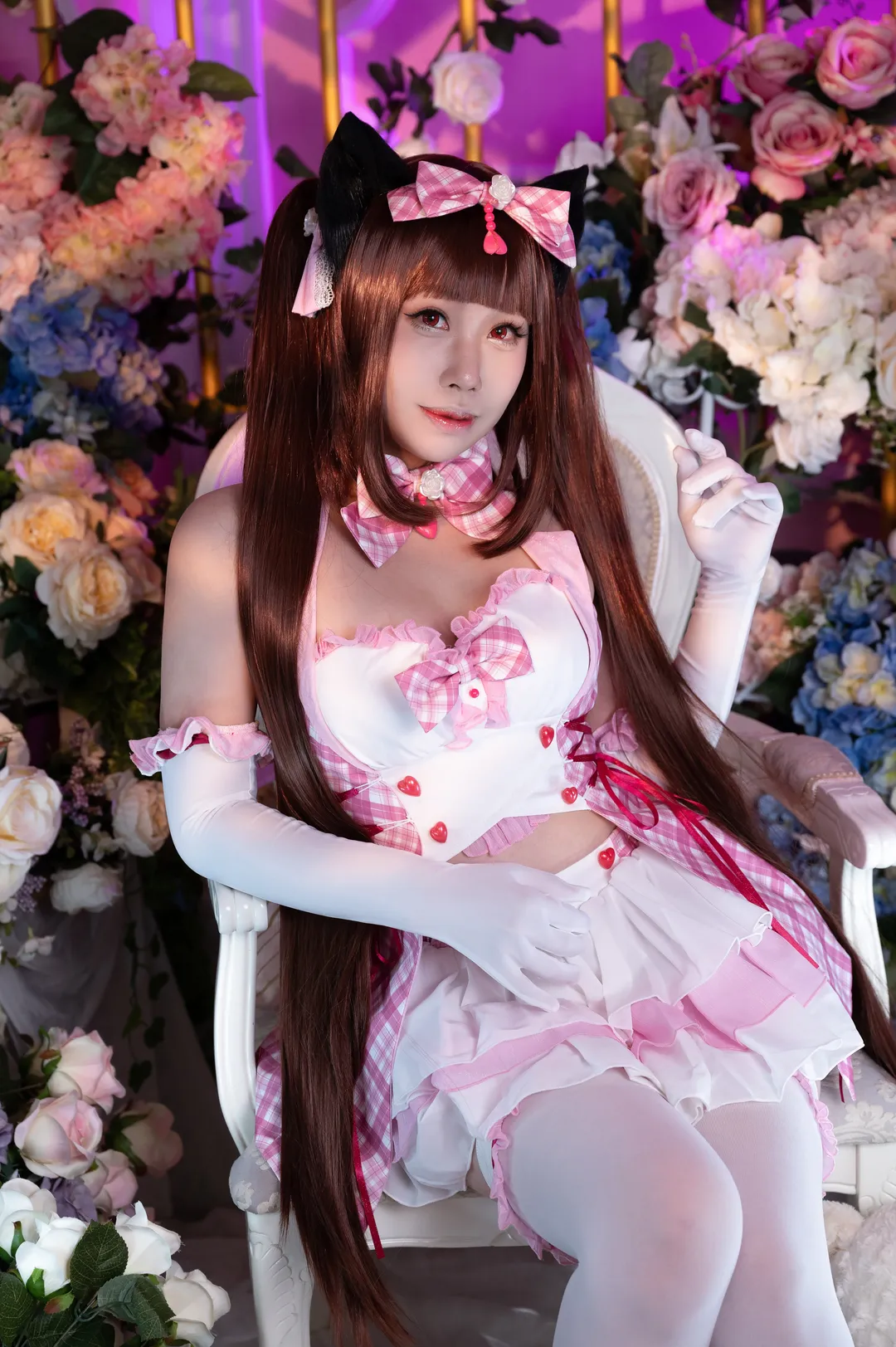 cosplay攝影, 白絲cos, 巧克力cos, 貓娘樂園, 貓耳娘 - 第6張
