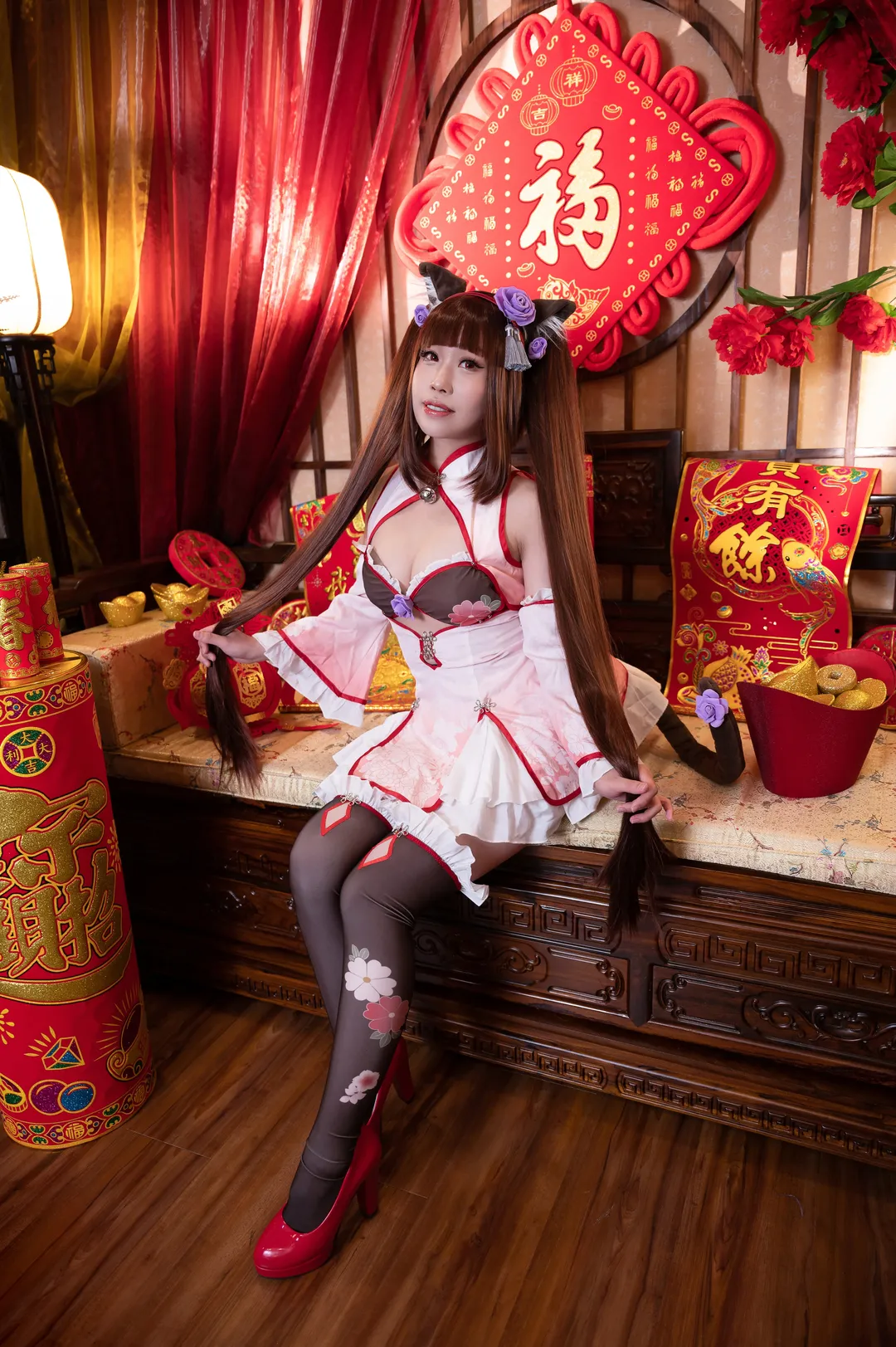 兽耳娘, 巧克力cos, 猫娘乐园, 丝袜, 中式新年 - 第3张