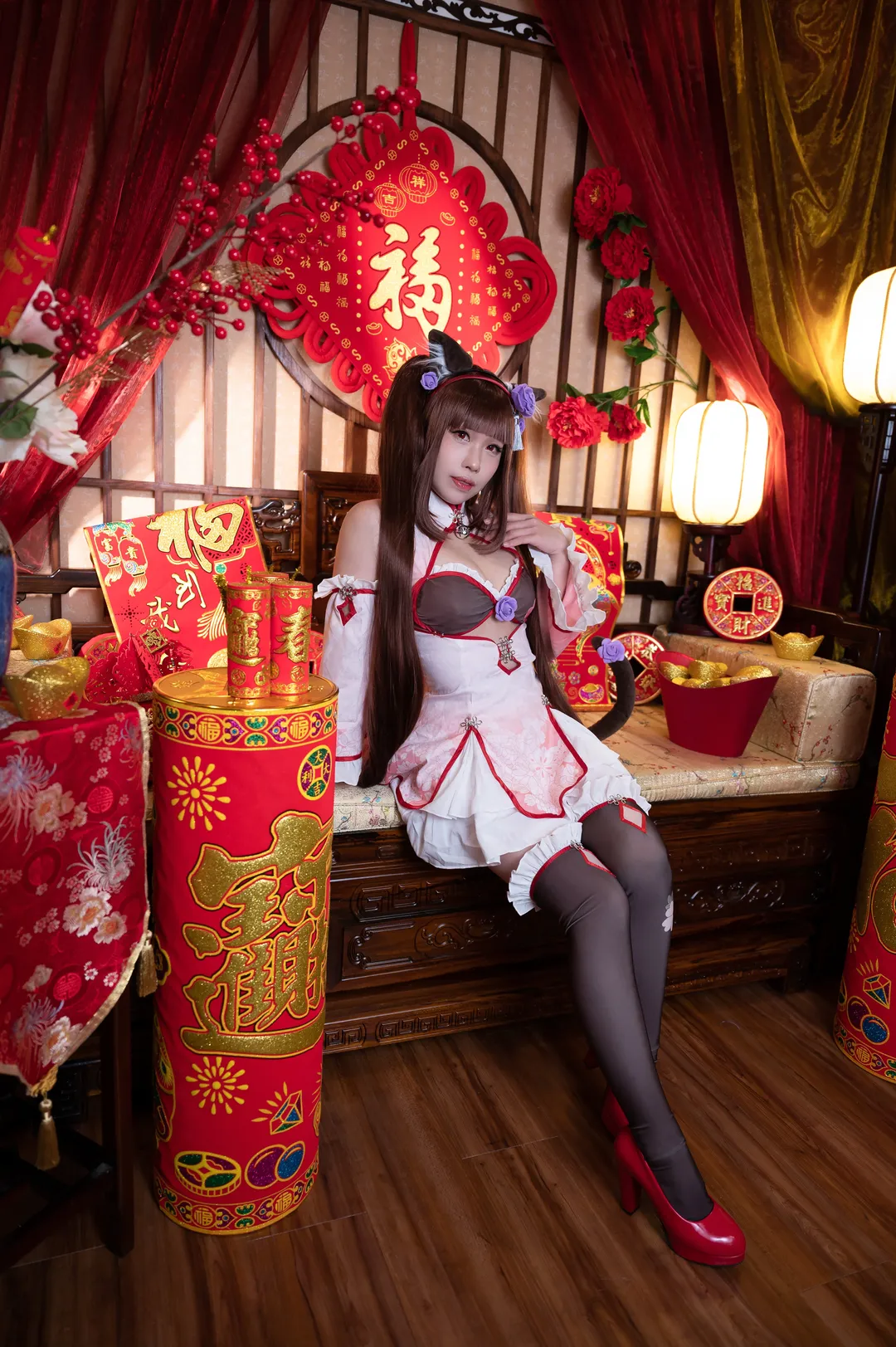 兽耳娘, 巧克力cos, 猫娘乐园, 丝袜, 中式新年 - 第5张