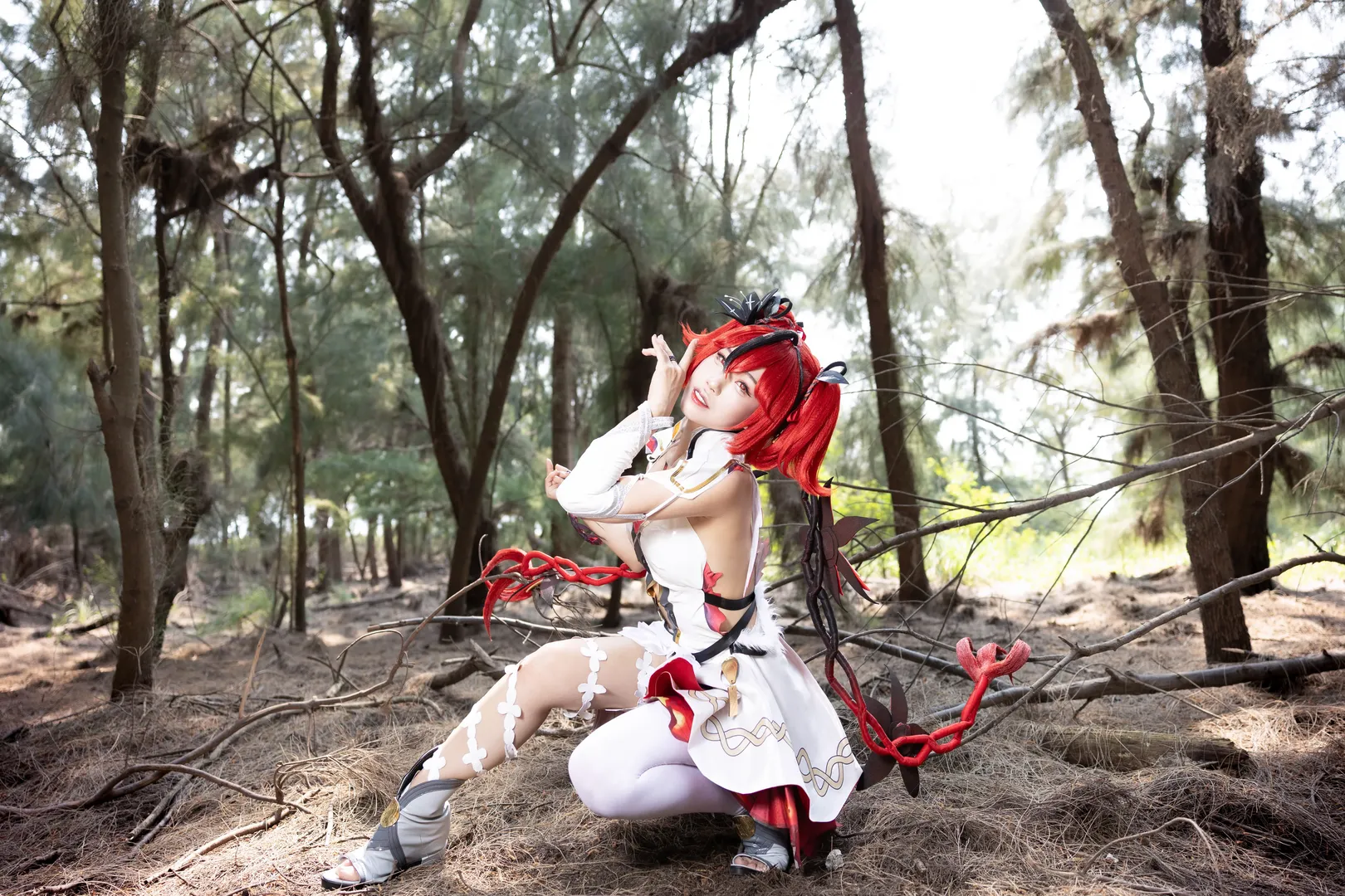 鸣潮, cosplay, 白丝穿搭, 椿cos, wutheringwaves