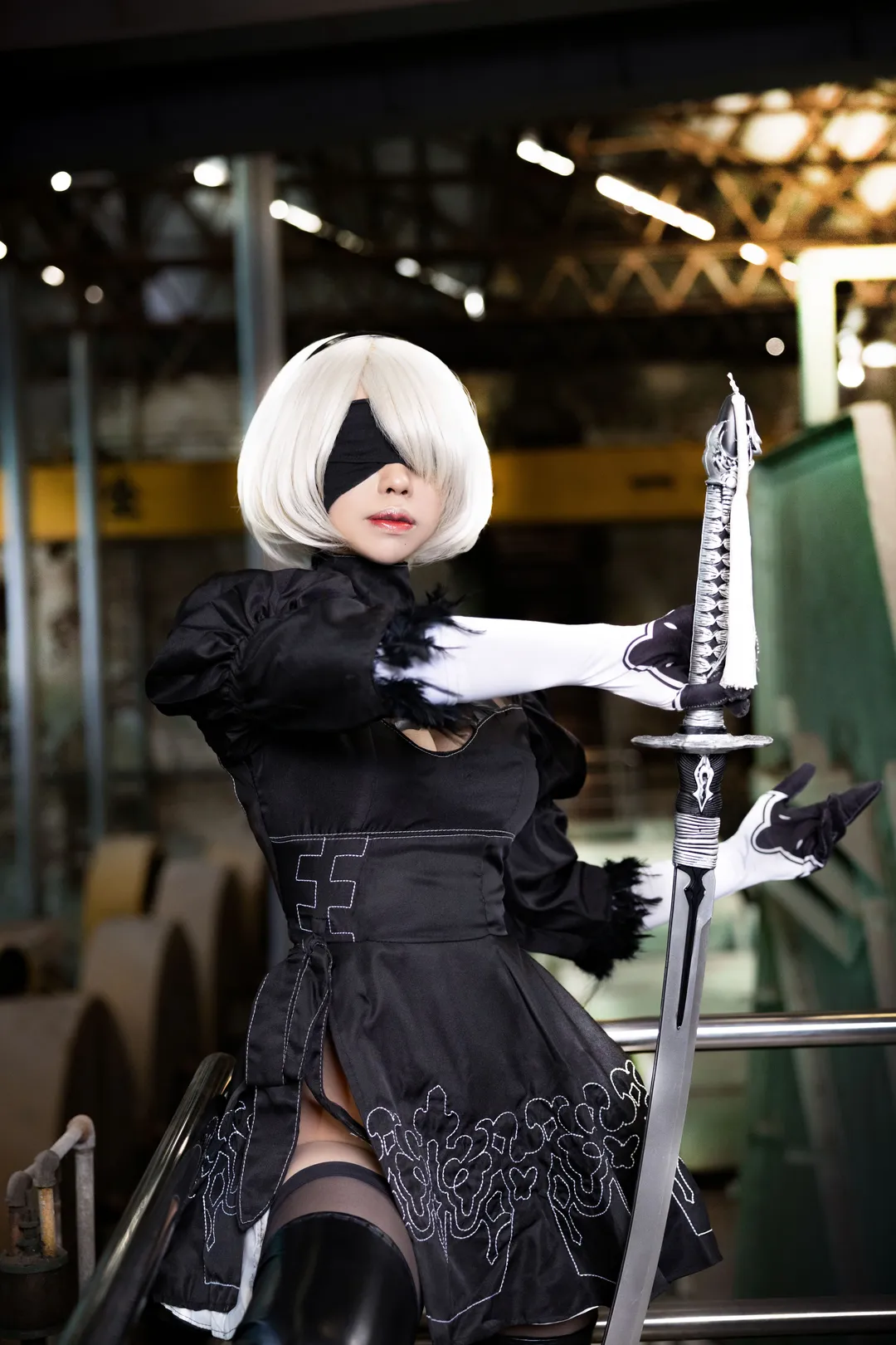 コスプレ, ニーア オートマタ, 黒ストッキング, 2Bコスプレ, 2Bコスプレ - 1枚目