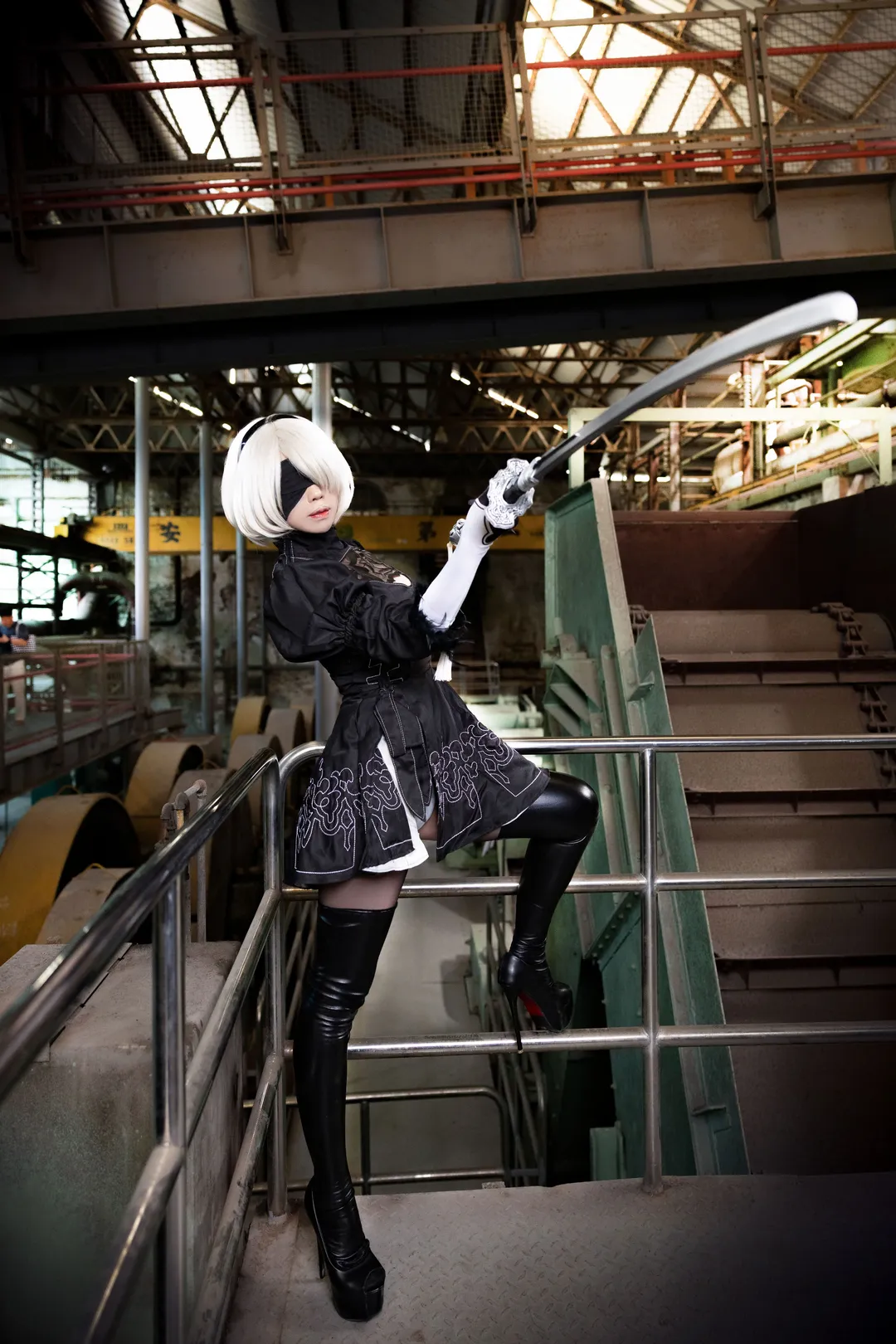 コスプレ, ニーア オートマタ, 黒ストッキング, 2Bコスプレ, 2Bコスプレ - 2枚目