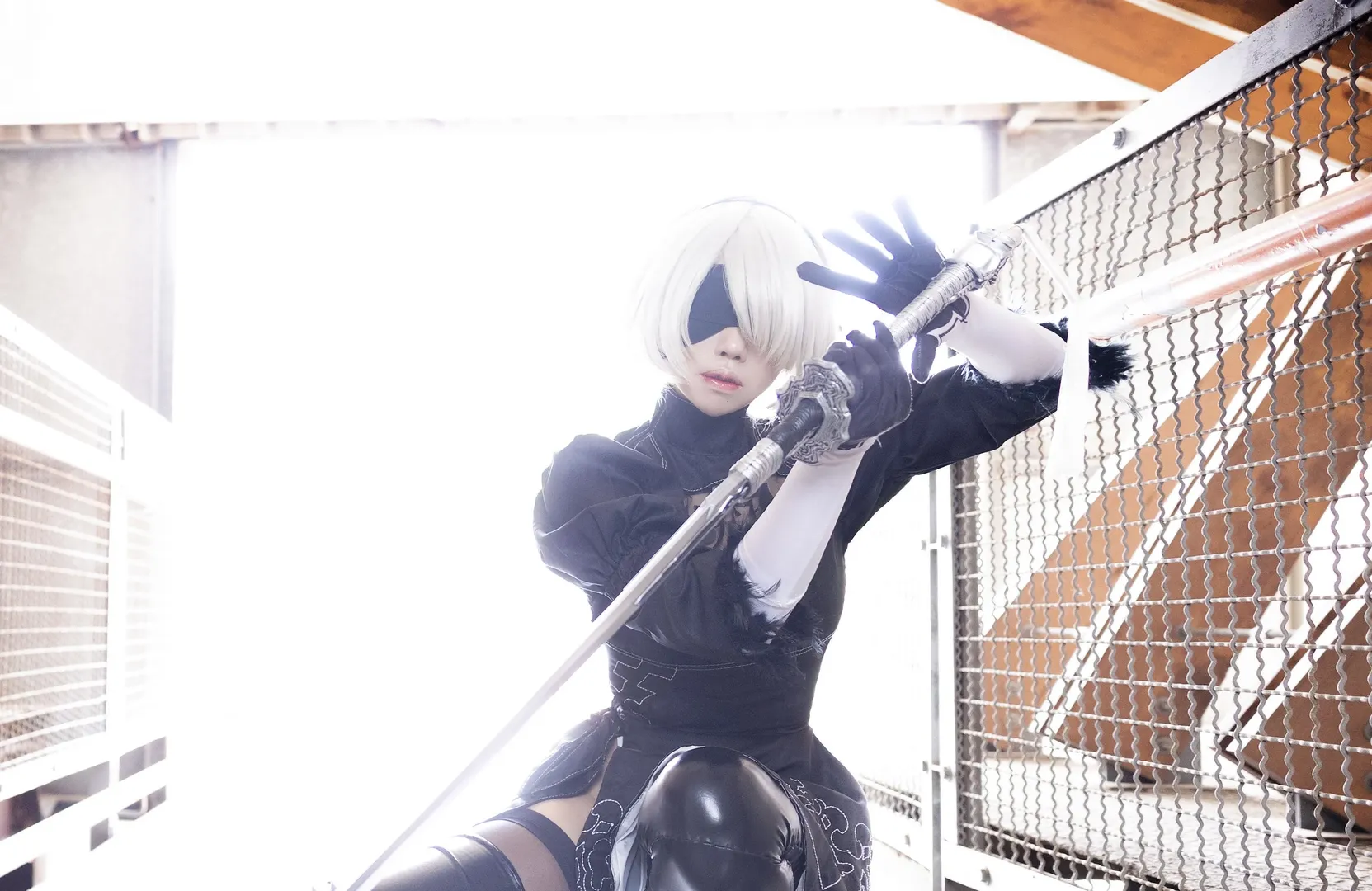 コスプレ, ニーア オートマタ, 黒ストッキング, 2Bコスプレ, 2Bコスプレ - 6枚目
