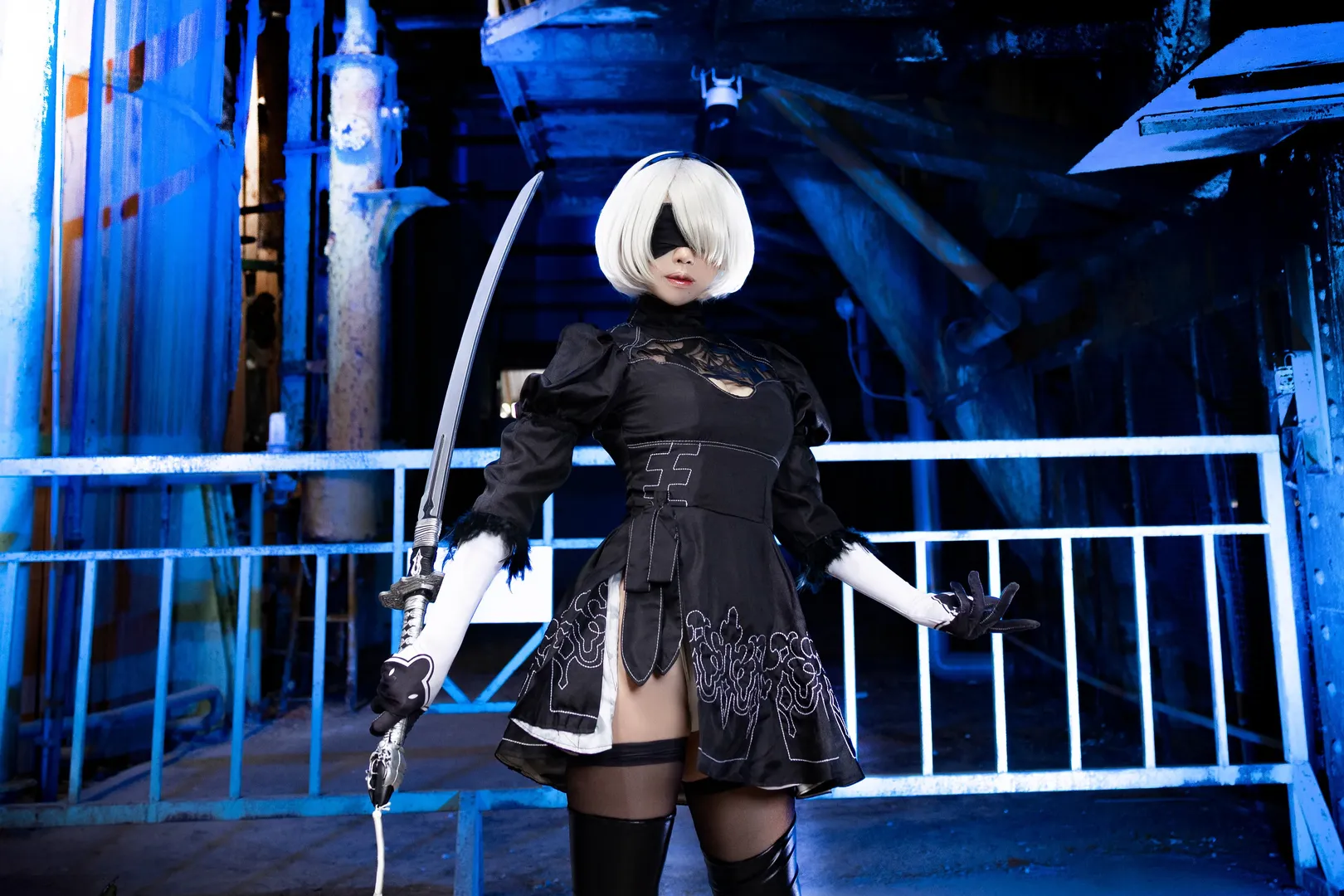 コスプレ, ニーア オートマタ, 黒ストッキング, 2Bコスプレ, 2Bコスプレ - 9枚目