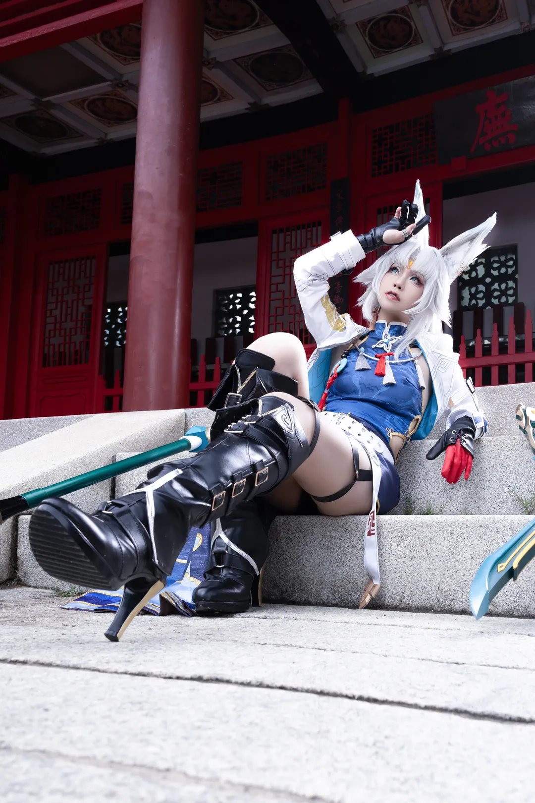 崩坏星穹铁道, 飞霄cos, cosplay摄影, 兽耳, 武器道具