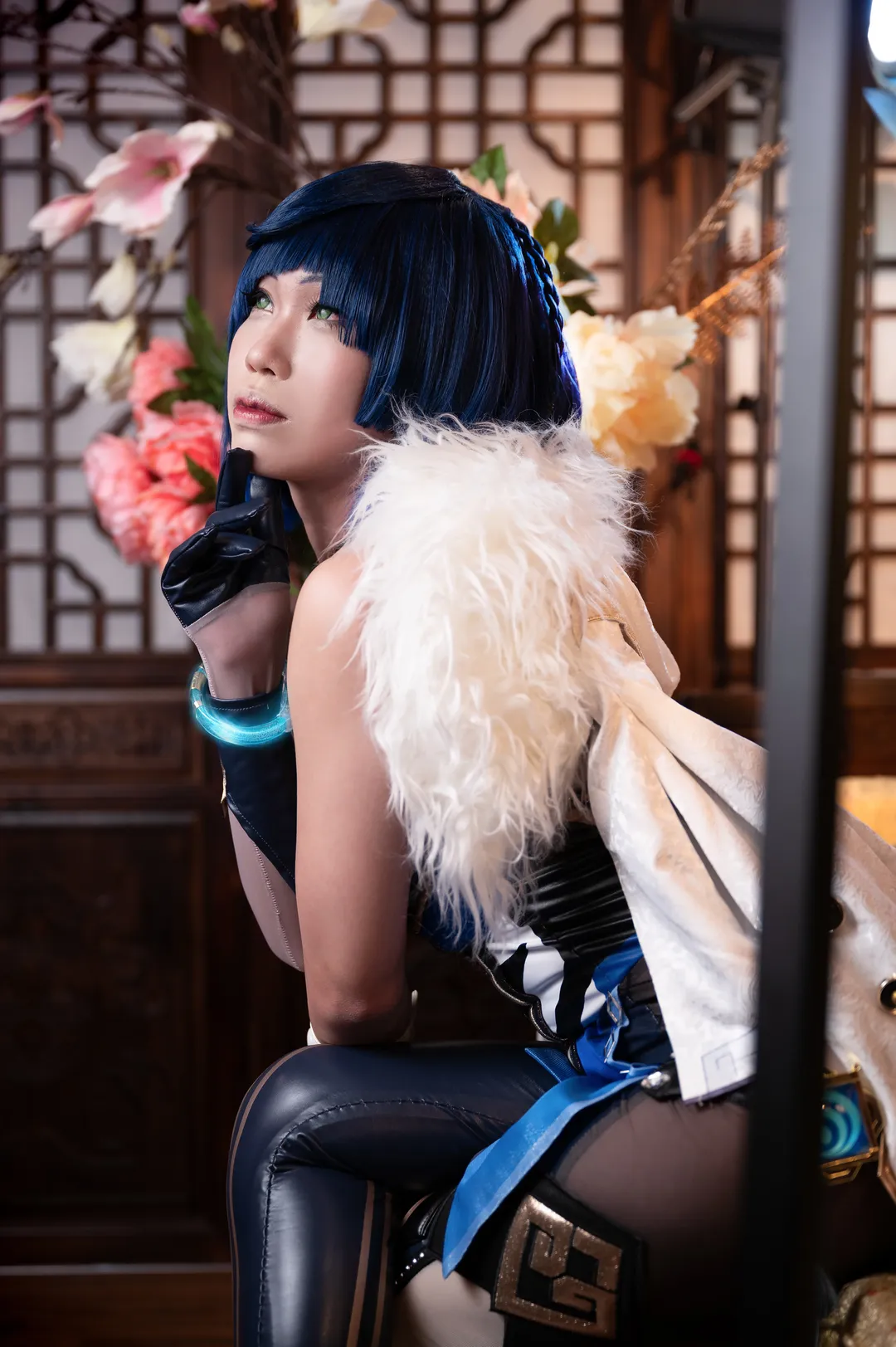 原神, cosplay, 夜兰cos, 蓝发cos, 丝袜cos - 第10张