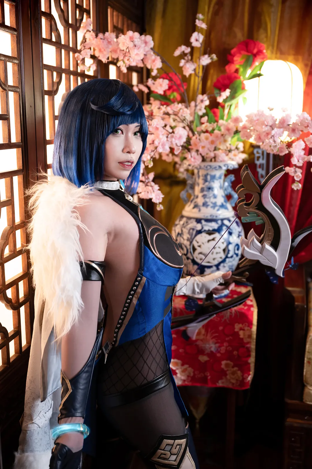 原神, cosplay, 夜兰cos, 蓝发cos, 丝袜cos - 第11张