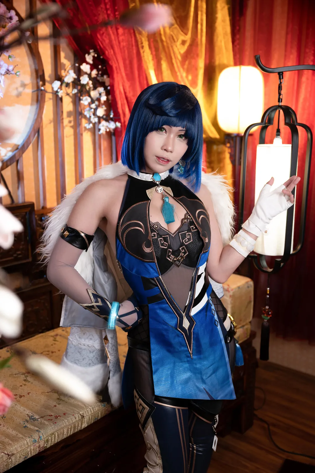 原神, cosplay, 夜兰cos, 蓝发cos, 丝袜cos - 第13张