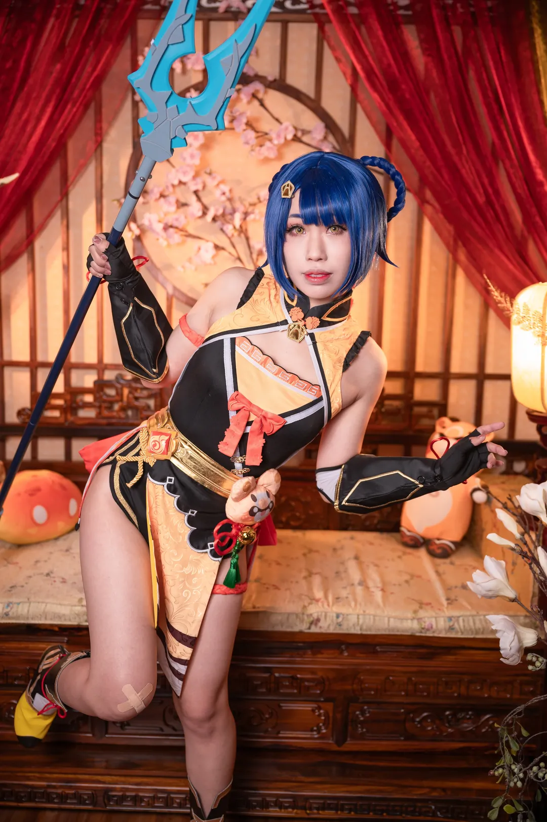 原神, cosplay, 香菱cos, 国风旗袍, 万民堂 - 第1张