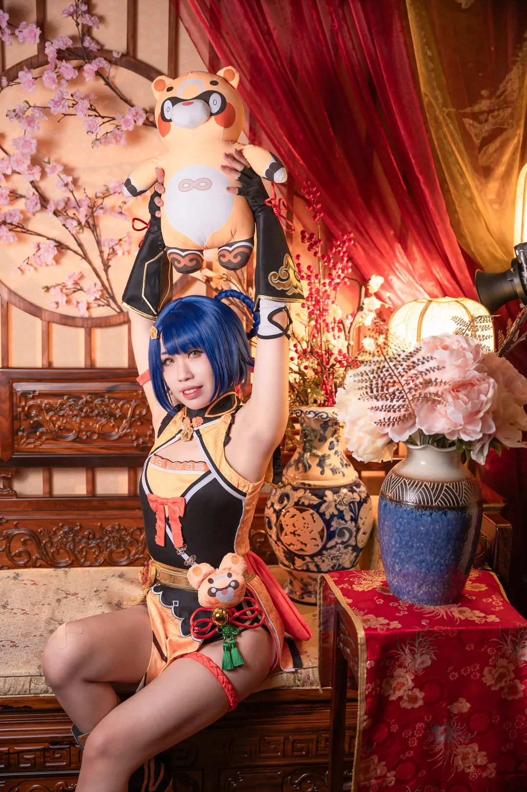 原神, cosplay, 香菱cos, 国风旗袍, 万民堂 - 第11张