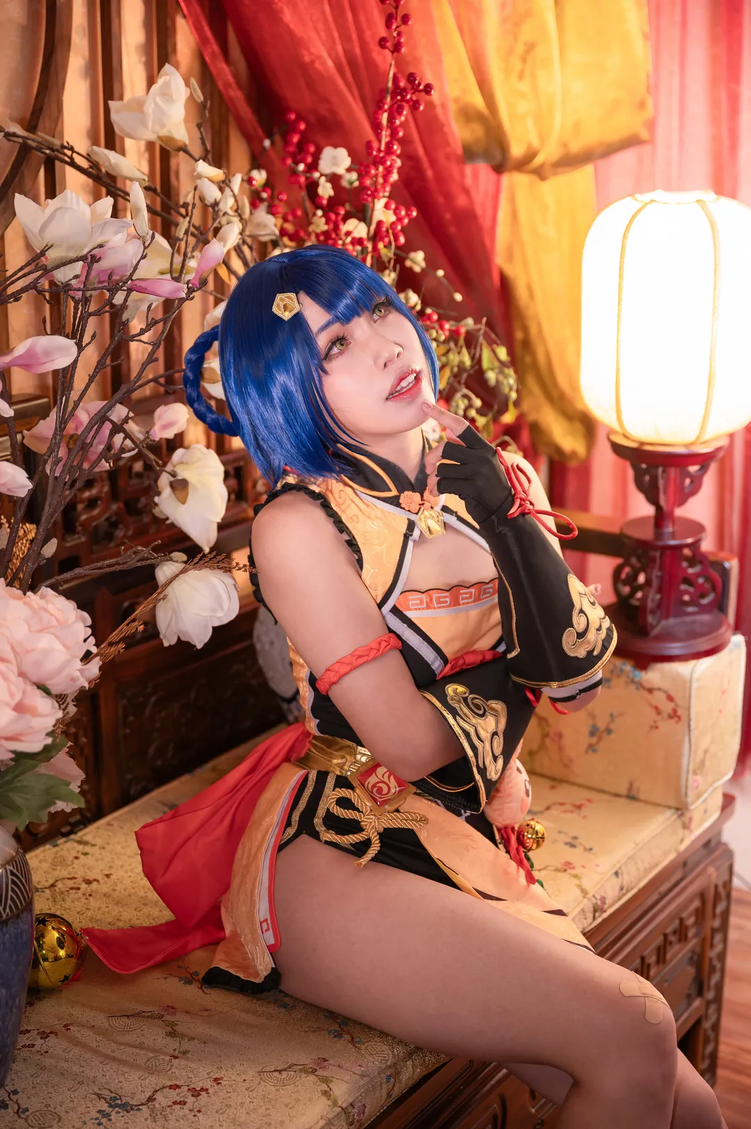 原神, cosplay, 香菱cos, 国风旗袍, 万民堂 - 第12张