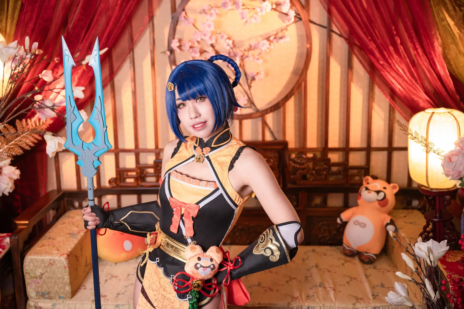 原神, cosplay, 香菱cos, 国风旗袍, 万民堂 - 第13张