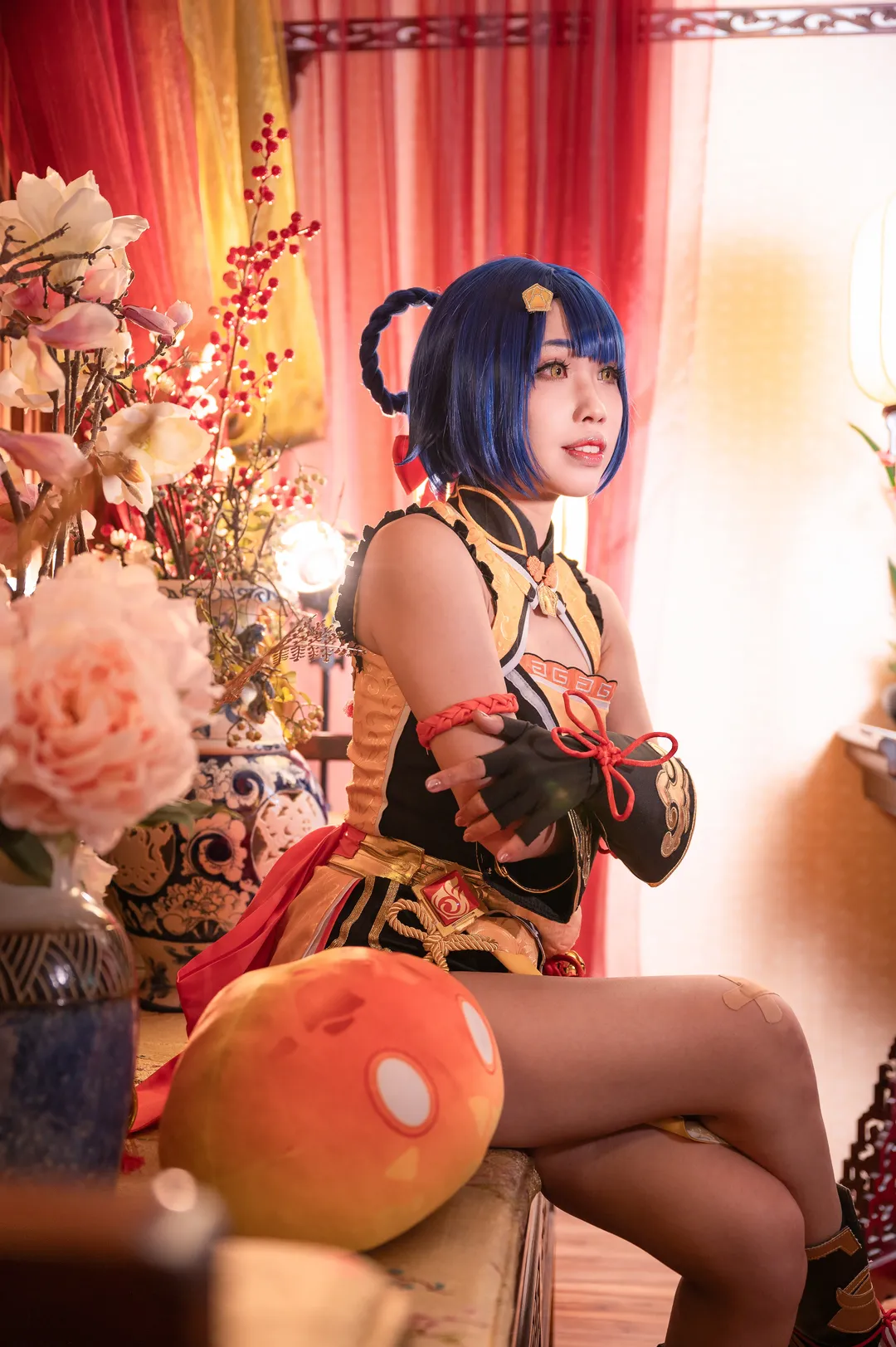 原神, cosplay, 香菱cos, 国风旗袍, 万民堂 - 第14张