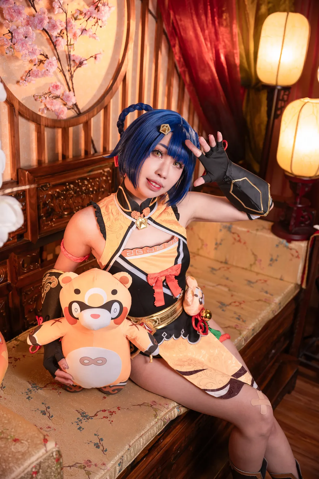 原神, cosplay, 香菱cos, 国风旗袍, 万民堂 - 第2张