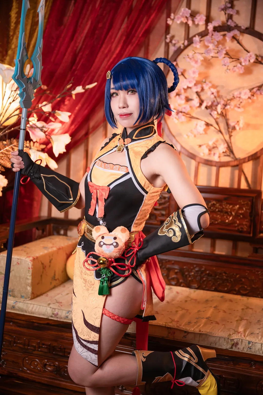 原神, cosplay, 香菱cos, 国风旗袍, 万民堂 - 第3张