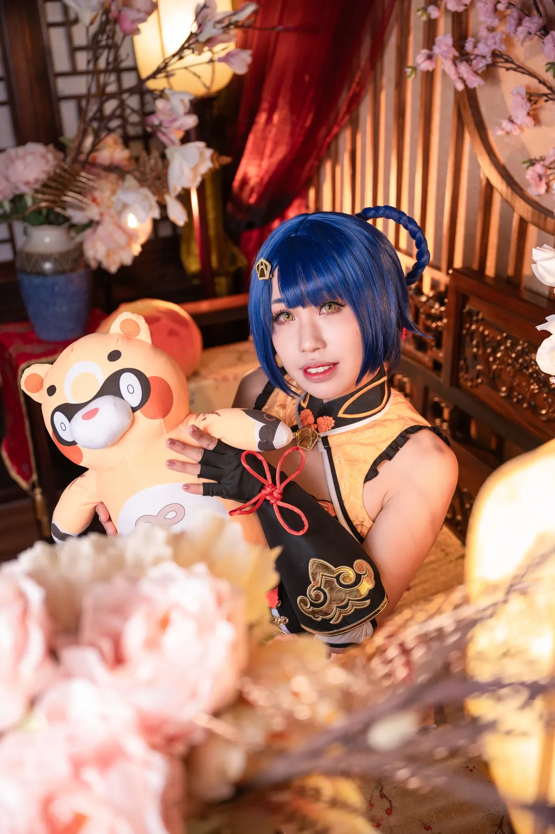 原神, cosplay, 香菱cos, 国风旗袍, 万民堂 - 第4张