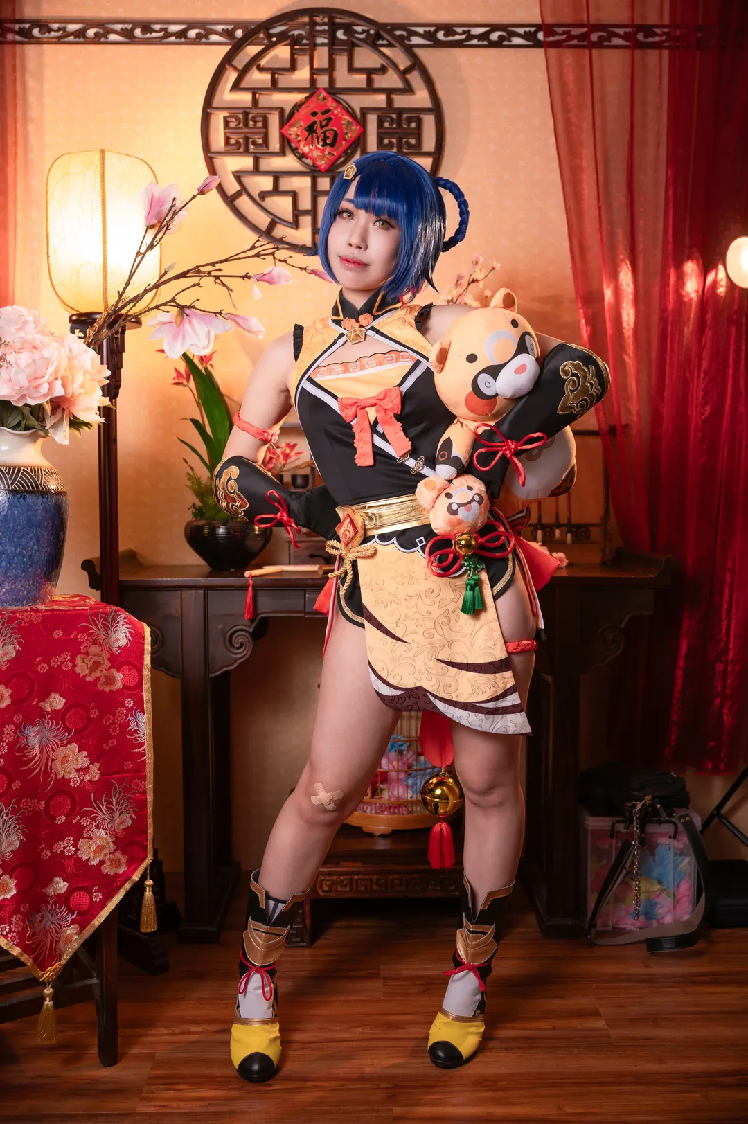 原神, cosplay, 香菱cos, 国风旗袍, 万民堂 - 第5张