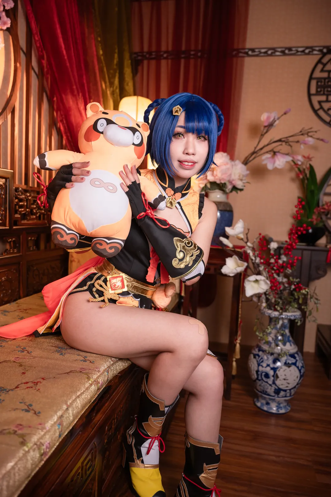 原神, cosplay, 香菱cos, 国风旗袍, 万民堂 - 第6张