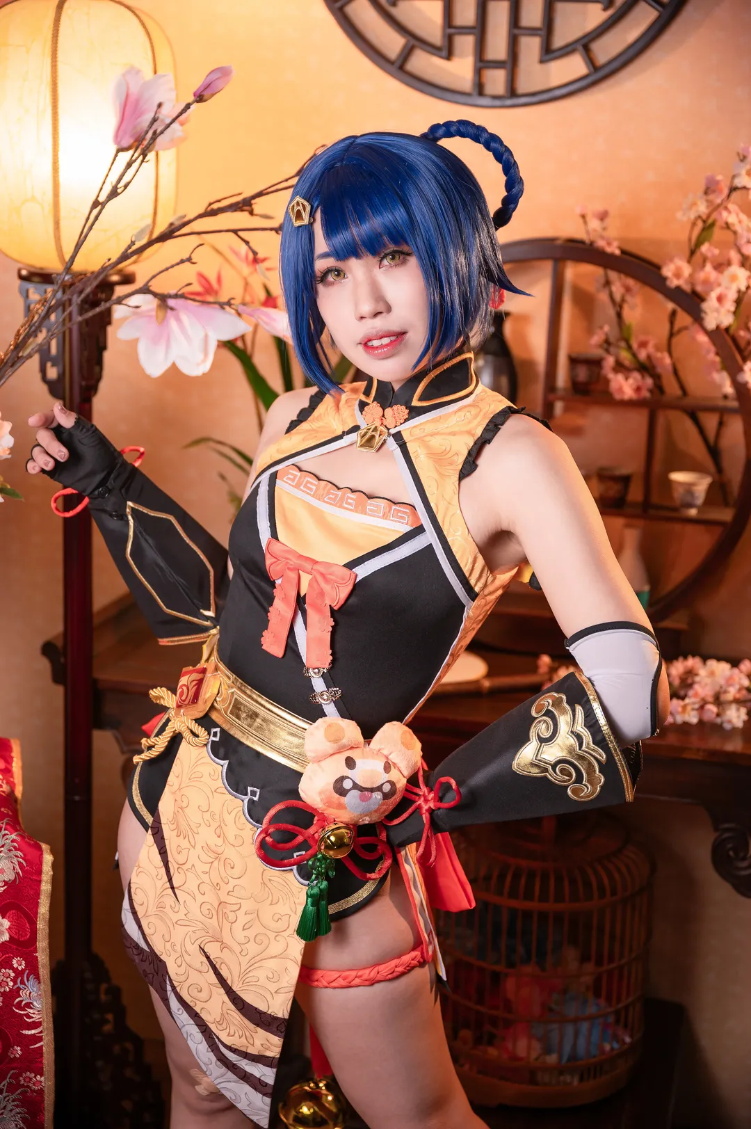 原神, cosplay, 香菱cos, 国风旗袍, 万民堂