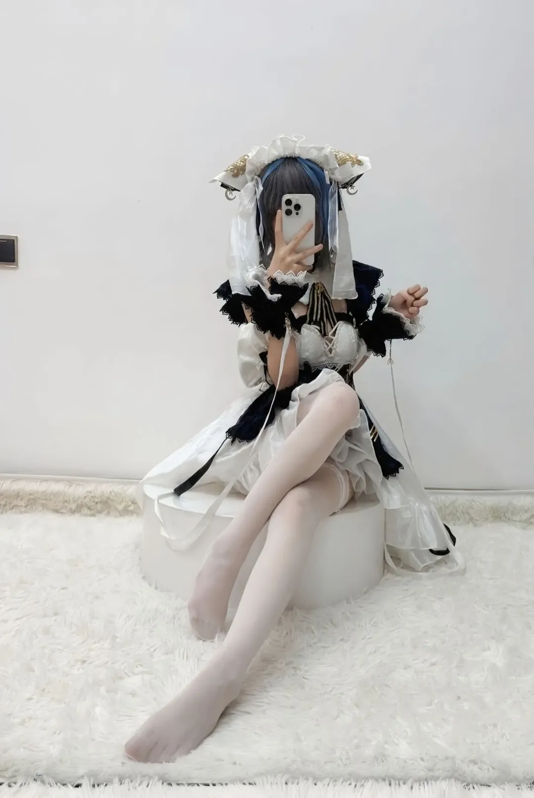 碧蓝航线, 女仆装, 白丝, cosplay日常, 柴郡猫cos