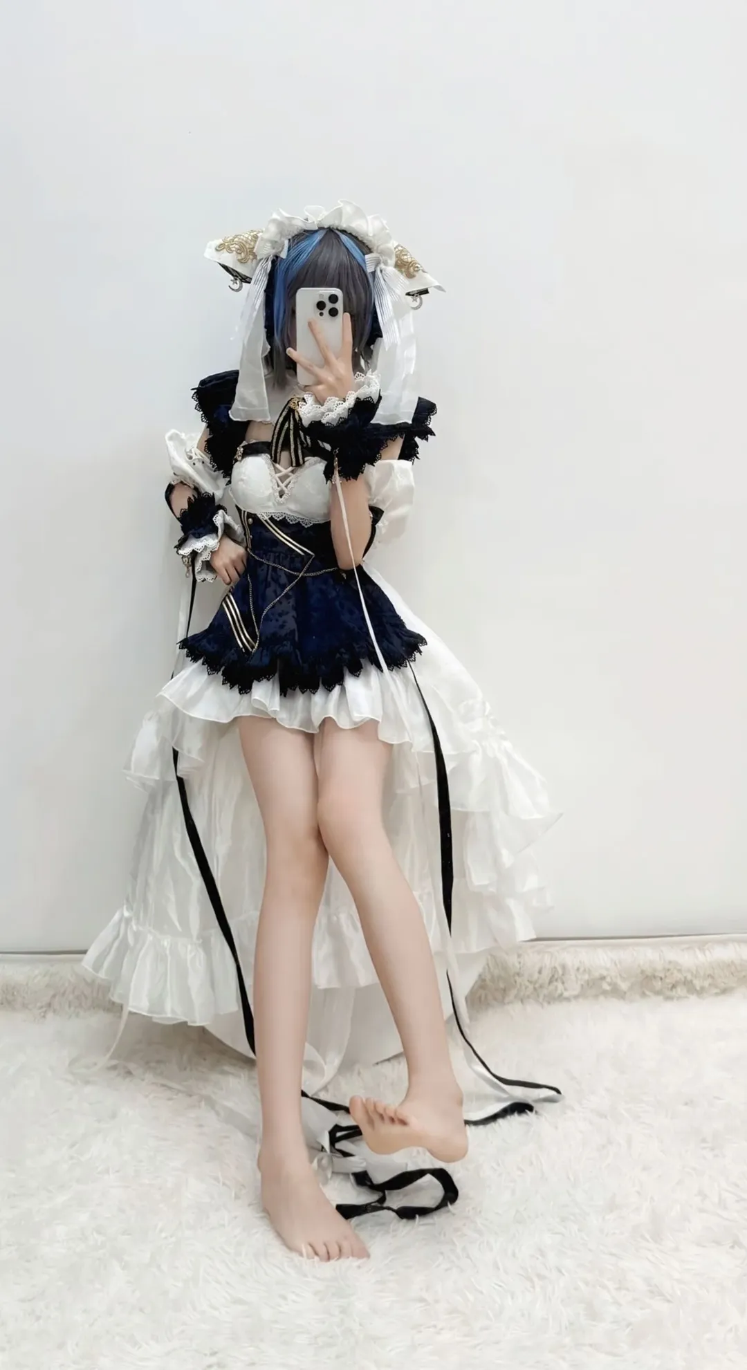 碧蓝航线, 女仆装, 白丝, cosplay日常, 柴郡猫cos - 第3张