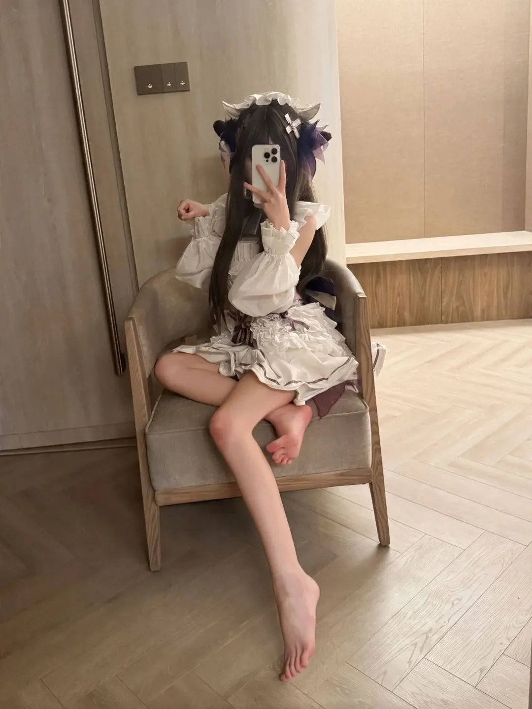 ロールプレイ, メイド服, アズールレーン コスプレ, アニメイベントの日常, 白ニーソコーデ - 3枚目