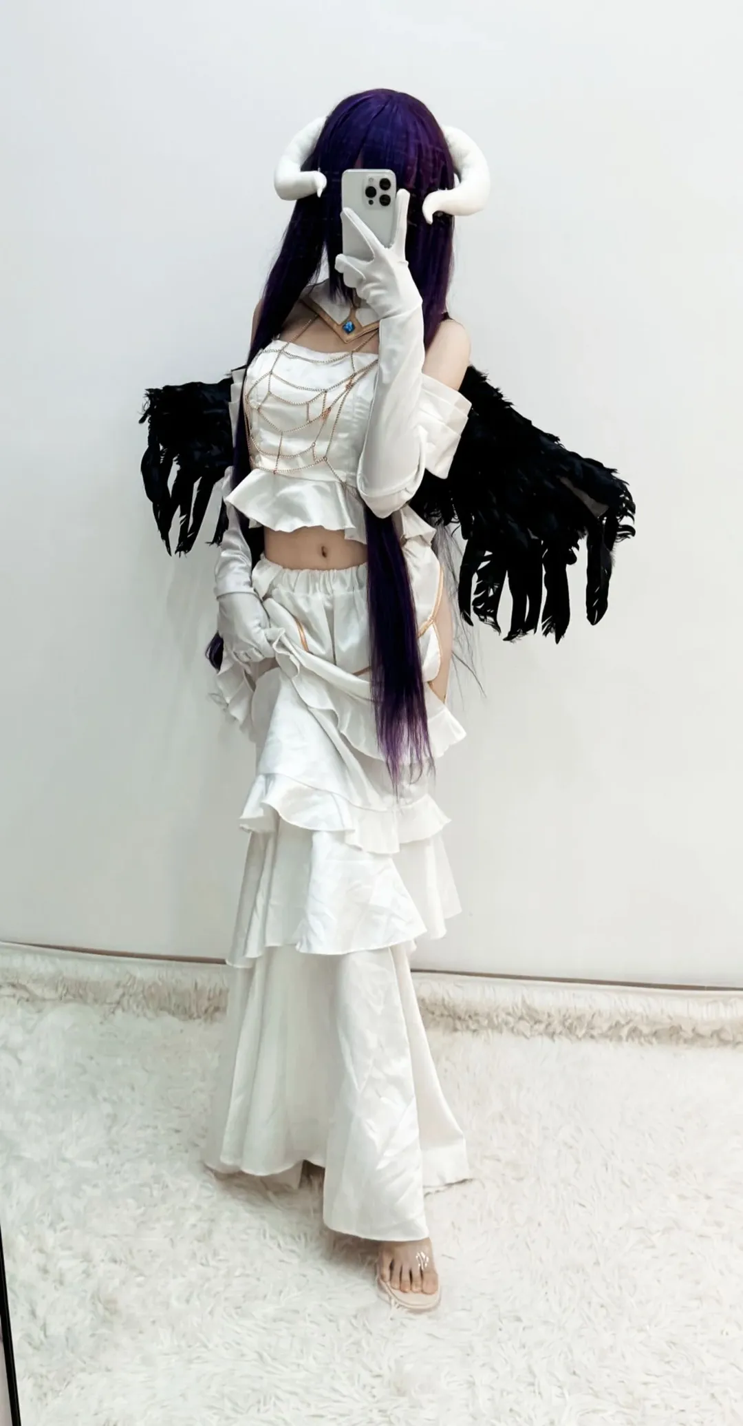 二次元, cosplay, 对镜自拍, 雅儿贝德cos, 骨王 - 第1张