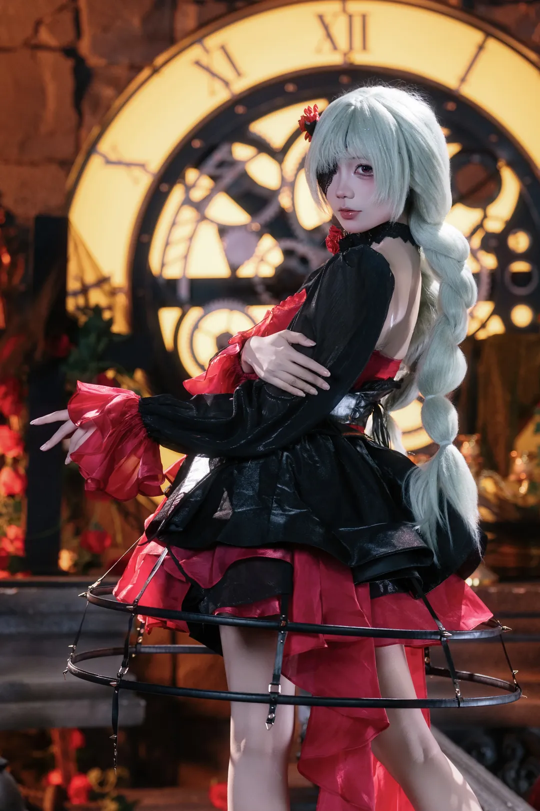 鸣潮, cosplay, 二次元摄影, 哥特风, 弗洛洛cos - 第1张