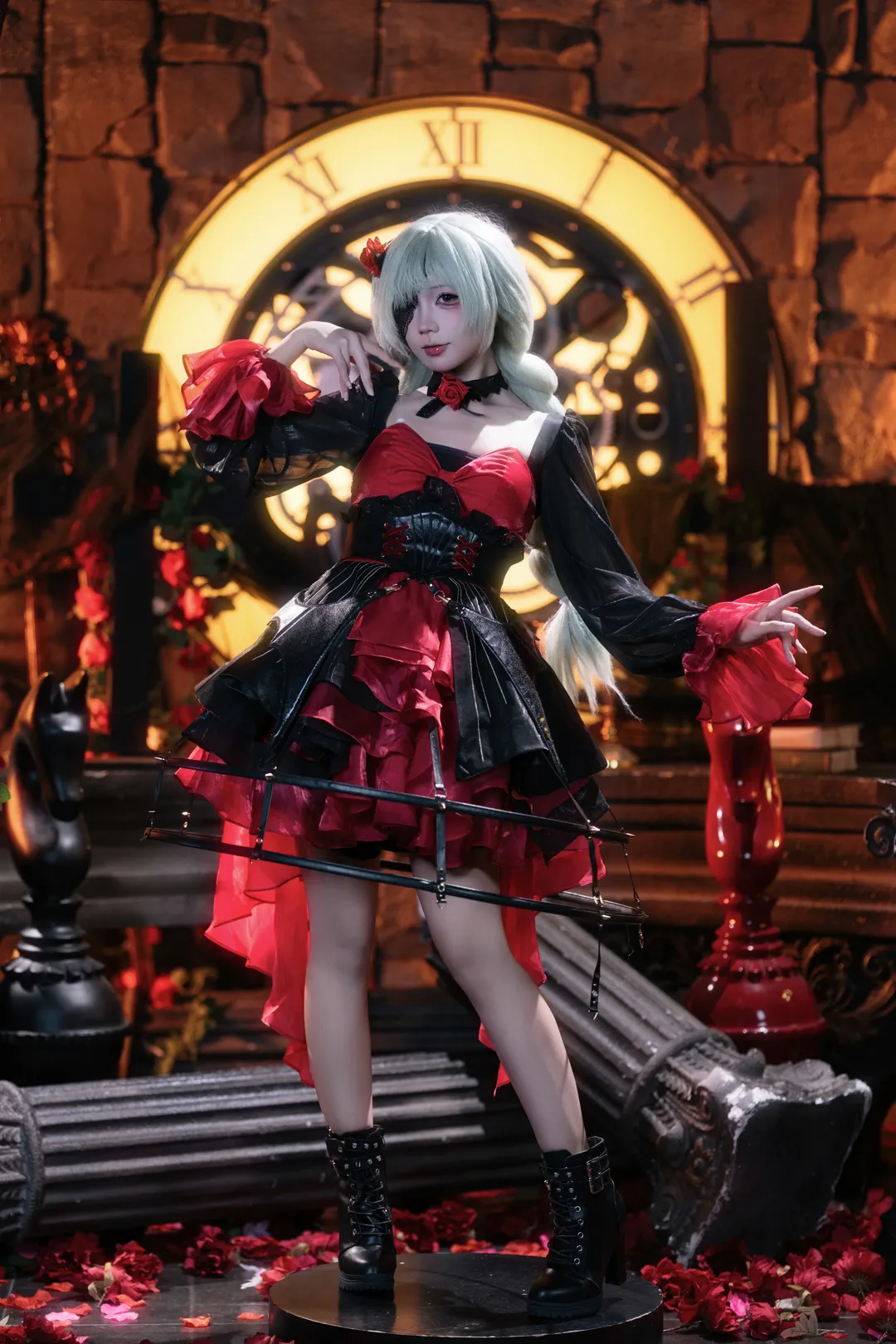 鸣潮, cosplay, 二次元摄影, 哥特风, 弗洛洛cos